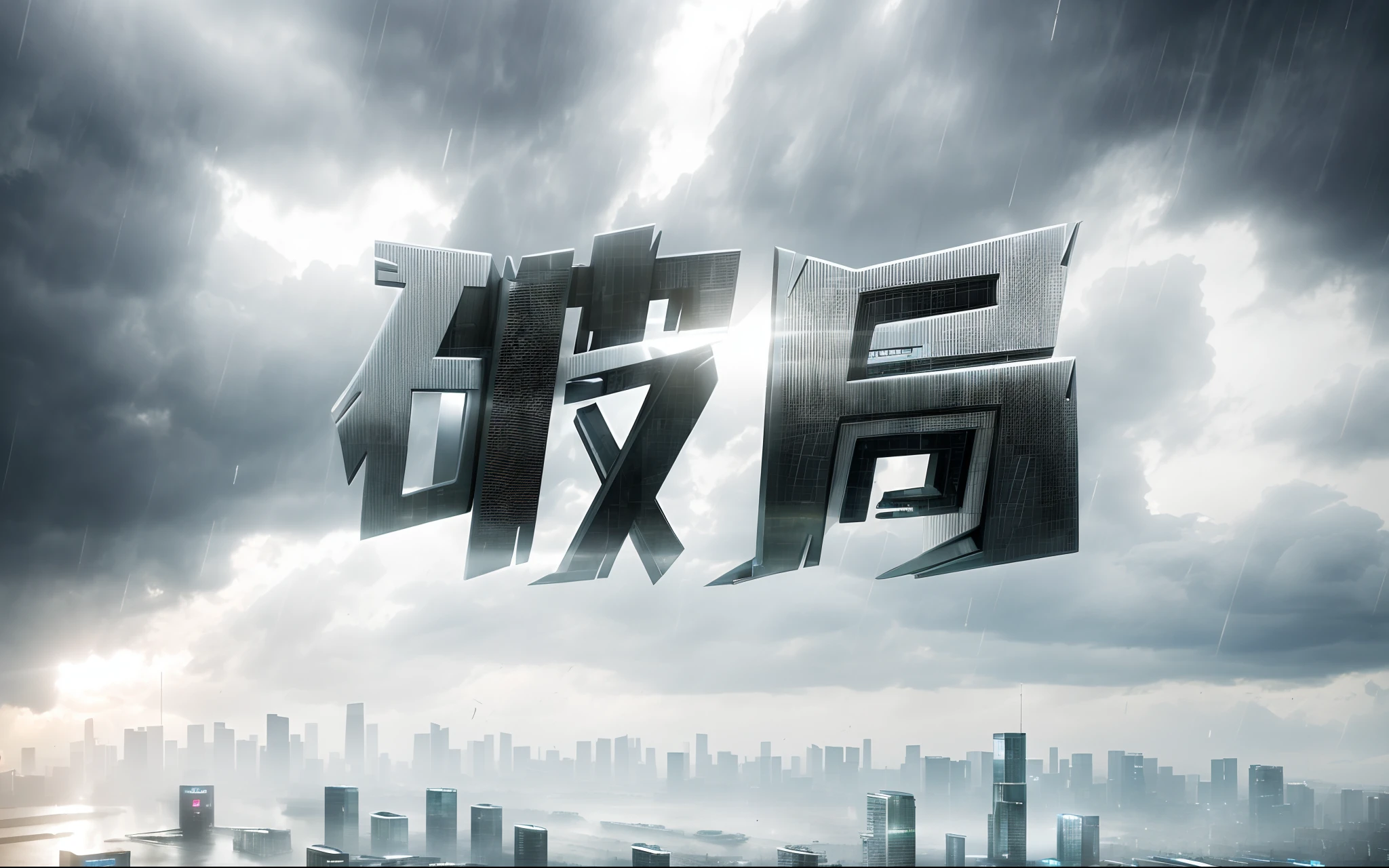 ((masterpiece, best quality)), 8k, modern architecture style, photo realistic, hyper detailed photo, clean sky, ruined city, cyberpunk,rain