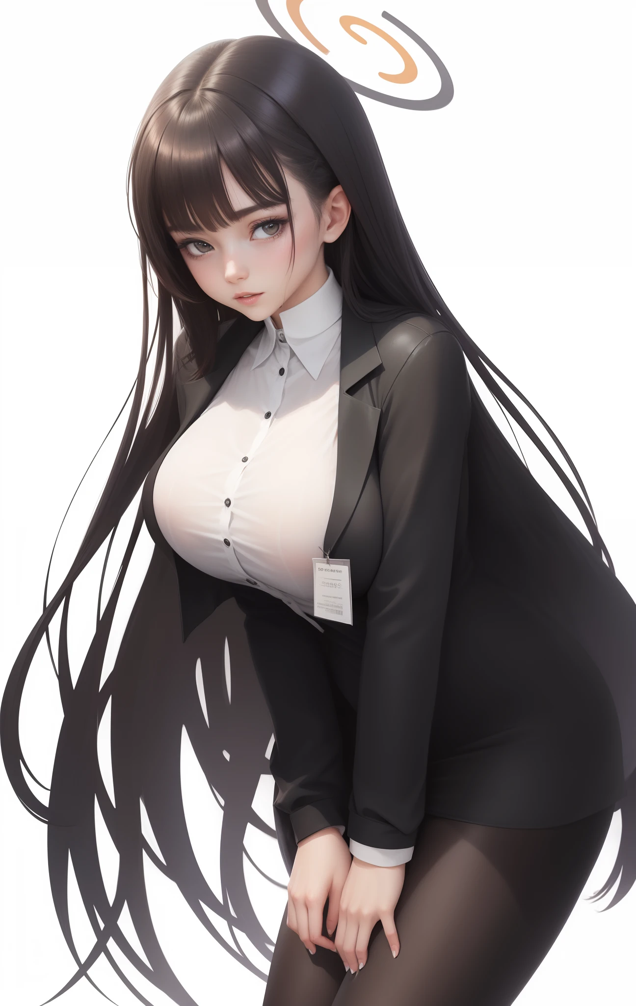 wet shirt , Breasts shine through