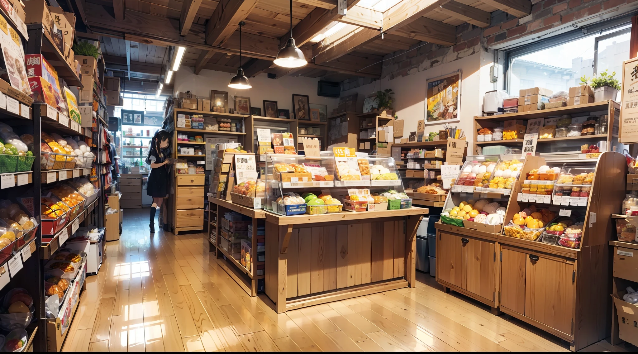 In the general store、wide々Indoor scenery with。