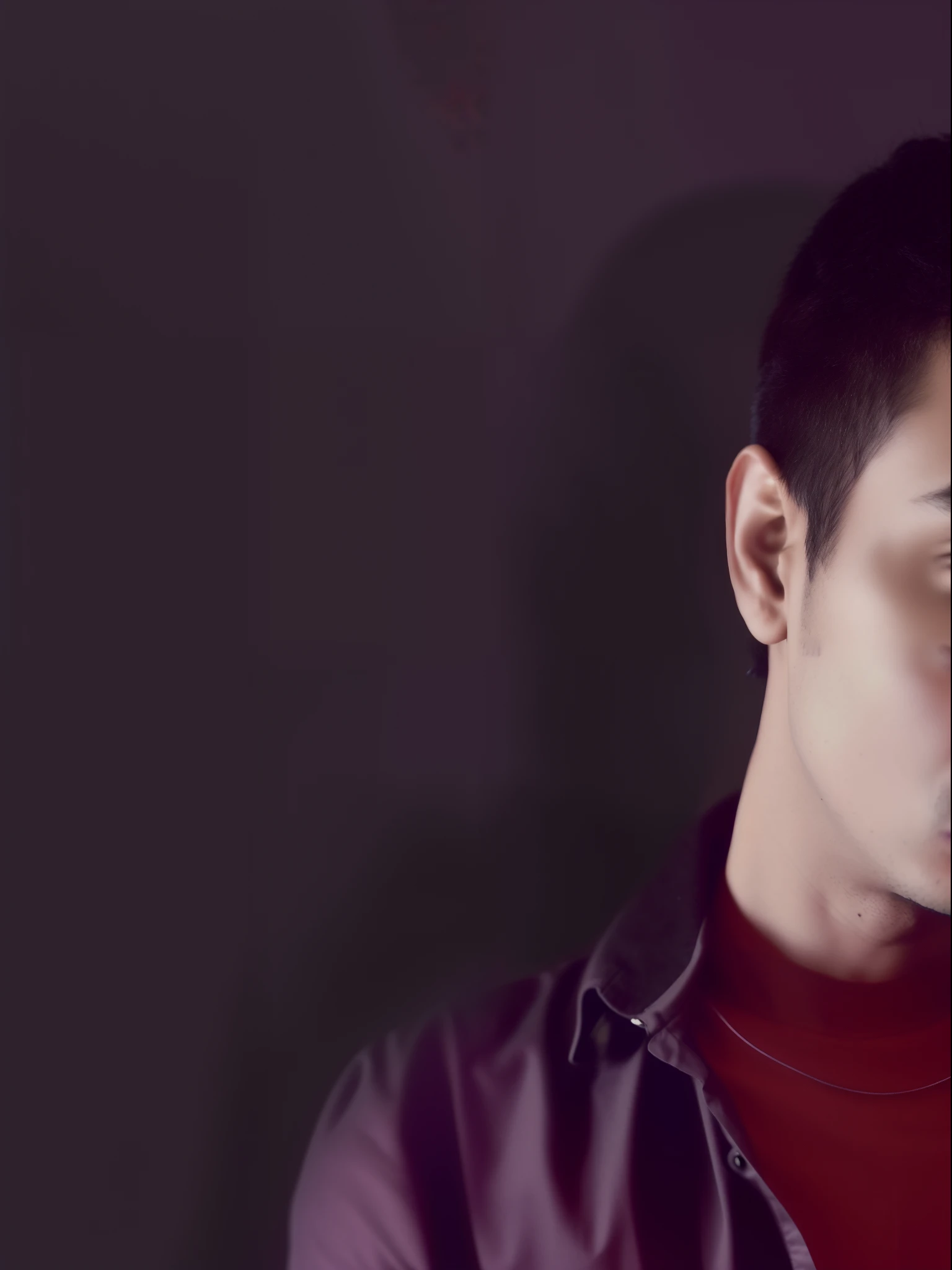 arafed man with a black shirt and a black shirt, nivanh chanthara, inspired by Bikash Bhattacharjee, khyzyl saleem, ayan nag, handsome man, mohamed chahin, profile pic, headshot profile picture, asian male, portait photo profile picture, hand