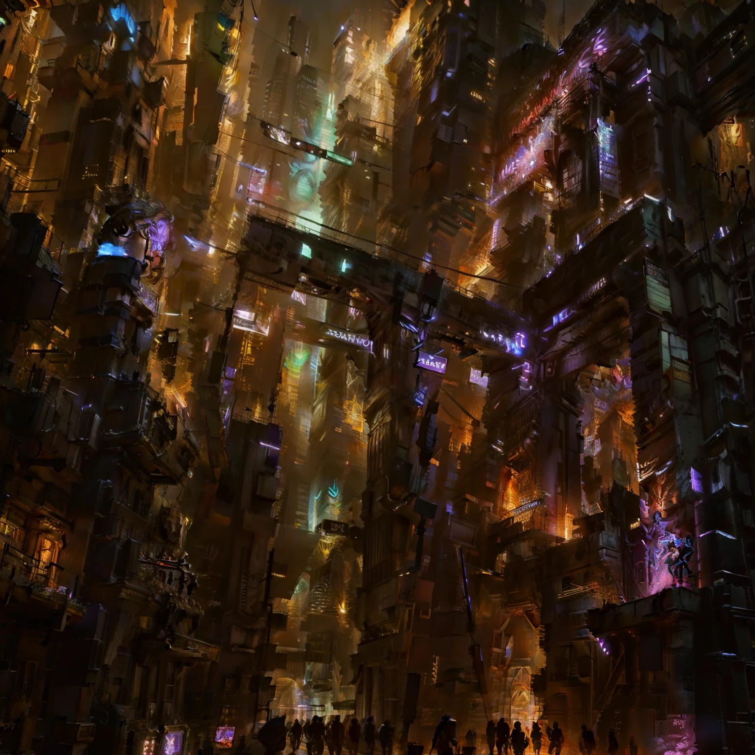 Cyberpunk style,Female reformed person,warrioress,large scene