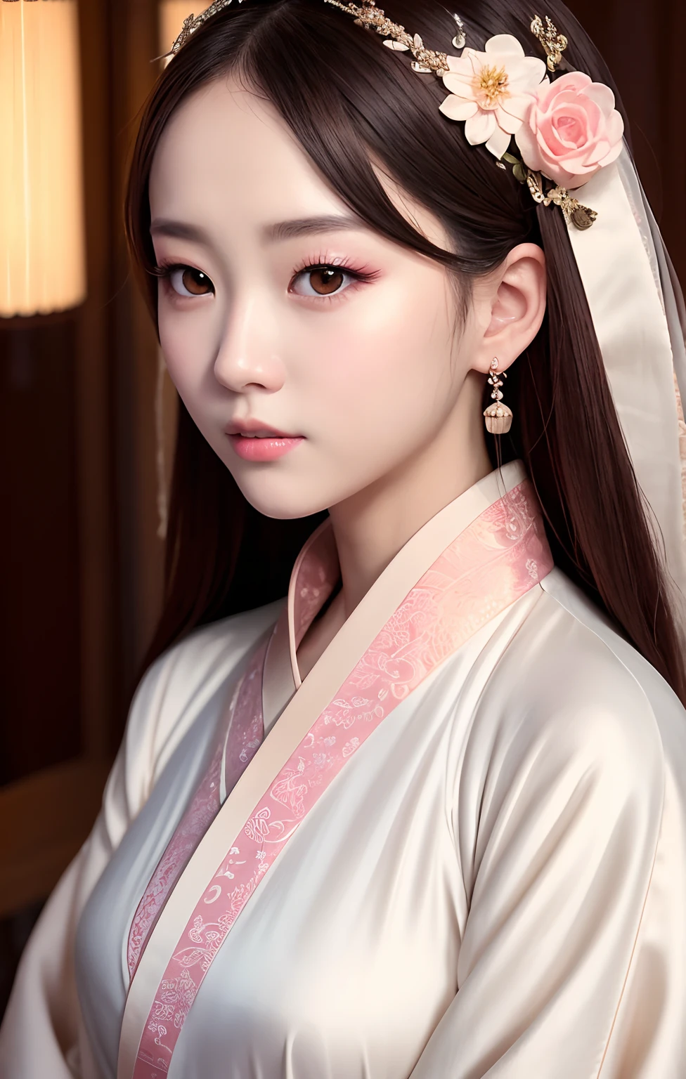 Best quality ,Masterpiece, illustration, An extremely delicate and beautiful, Extremely detailed ,CG ,Unity ,8K wallpaper, Amazing, finedetail, Masterpiece,Best quality,offcial art,Extremely detailed Cg Unity 8K wallpaper,absurderes, unbelievable Ridiculous, hugefilesize , Ultra-detailed, A high resolution, Extremely detailed,Beautiful detailed girl, Extremely detailed eyes and face, Beautiful detailed eyes,light in face,(Hanfu:1.1),1girll