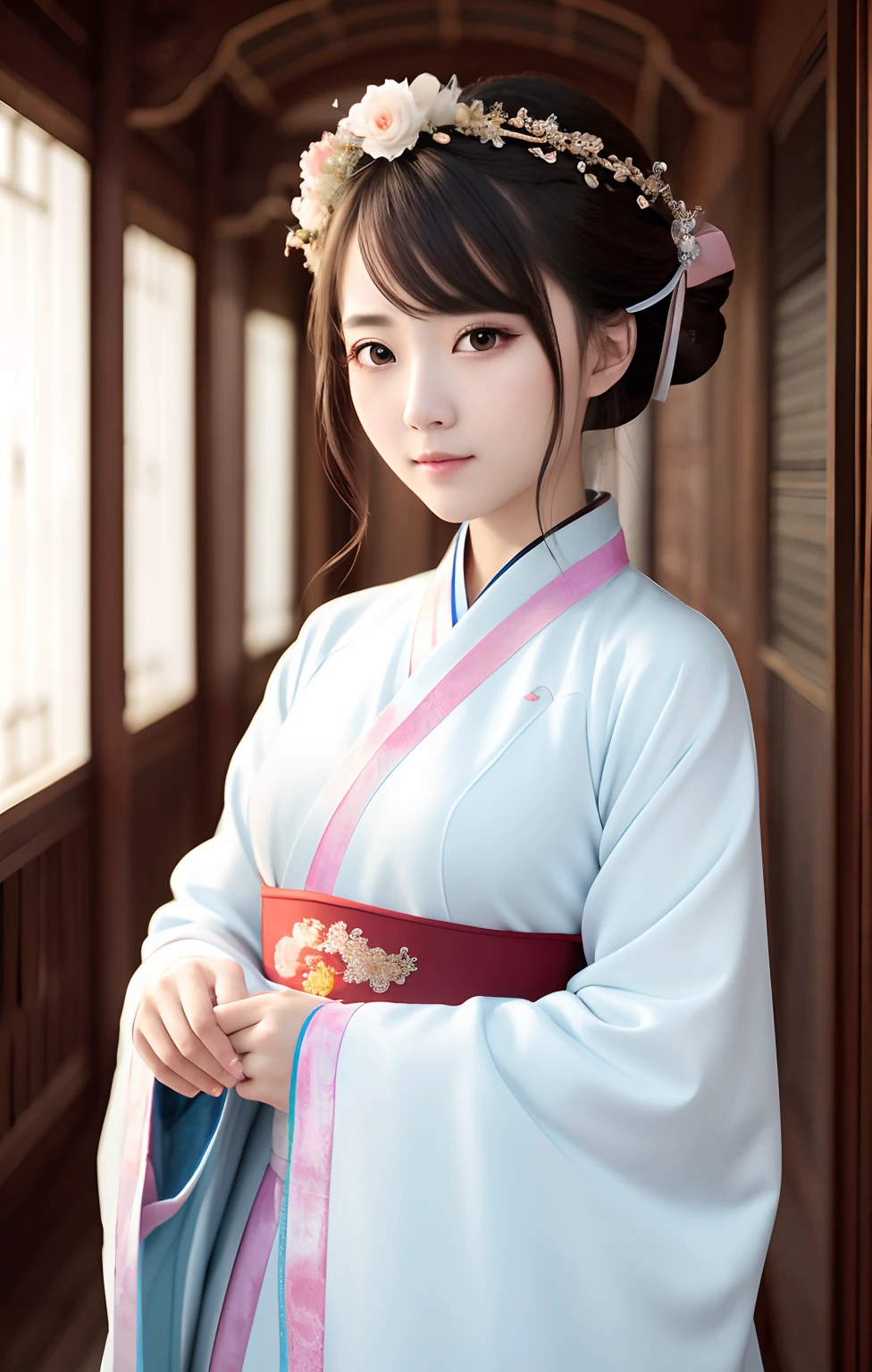 Best quality ,Masterpiece, illustration, An extremely delicate and beautiful, Extremely detailed ,CG ,Unity ,8K wallpaper, Amazing, finedetail, Masterpiece,Best quality,offcial art,Extremely detailed Cg Unity 8K wallpaper,absurderes, unbelievable Ridiculous, hugefilesize , Ultra-detailed, A high resolution, Extremely detailed,Beautiful detailed girl, Extremely detailed eyes and face, Beautiful detailed eyes,light in face,(Hanfu:1.1),1girll