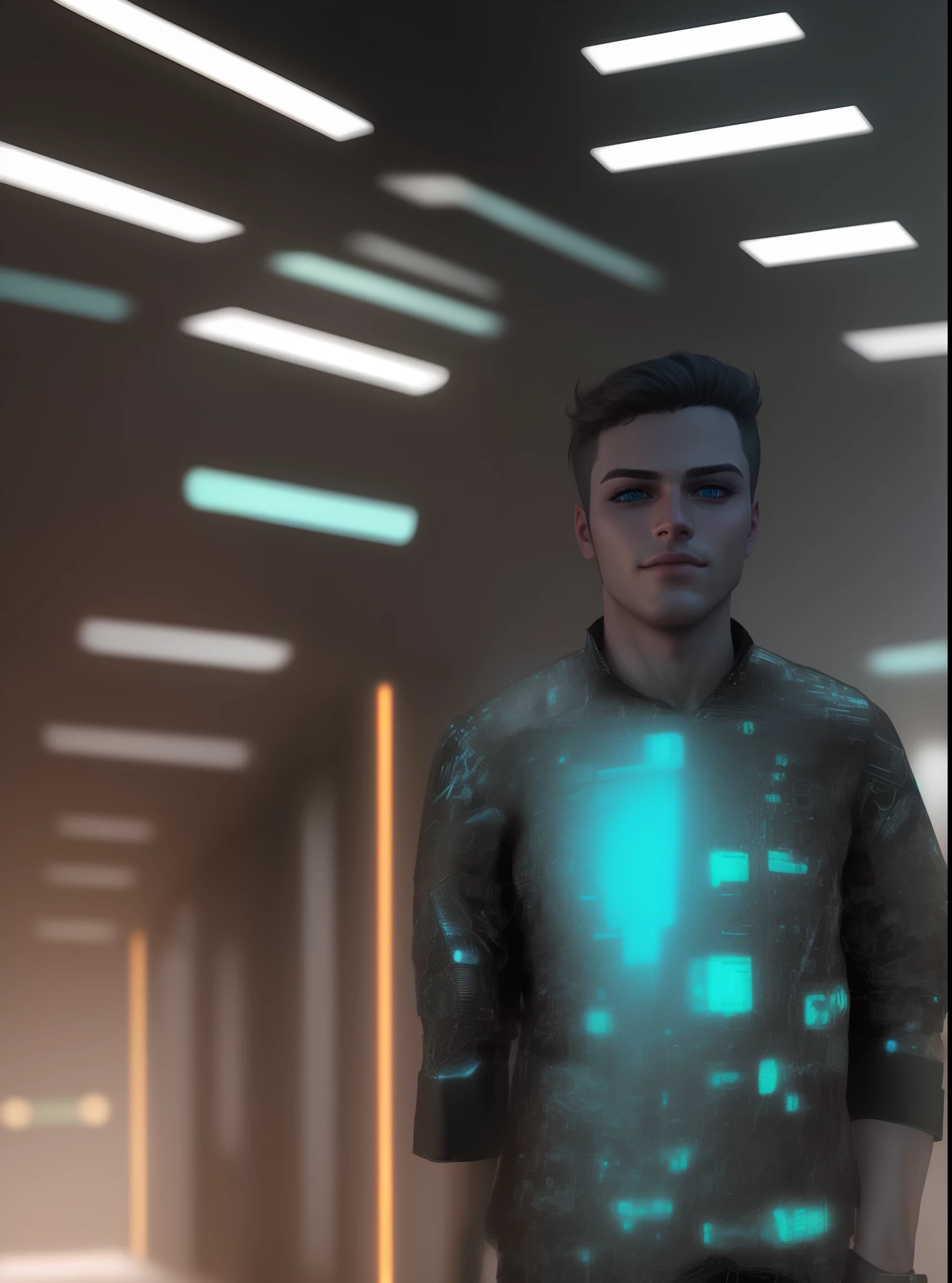Change background cyberpunk handsome boy, realistic face, 8k, ultra realistic,