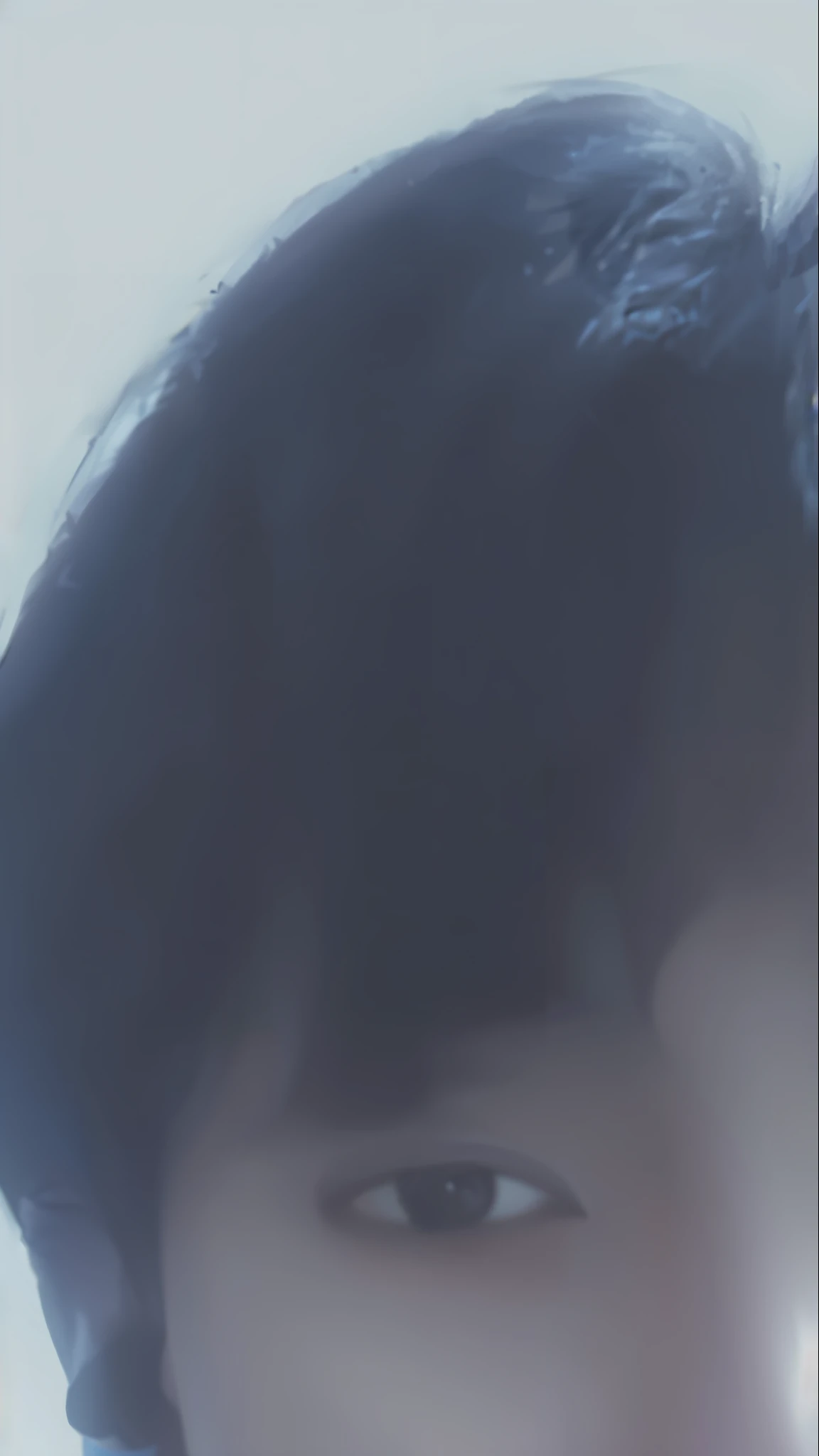 Wear a black shirt and tie, Shin Jinying, yanjun cheng, with round face, pale round face, 16 yaers old, 17-year-old boy slimmed face, Cute Korean face, Wan Anqi, inspired by jeonseok lee,Pick dye silver-gray。