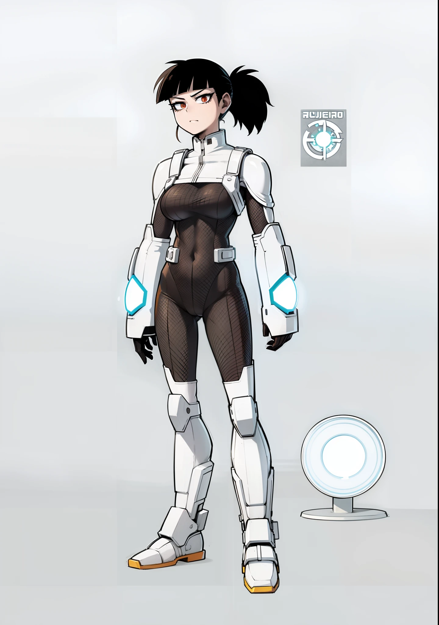 My Hero Academia style, anime Girl, female, trending on artstation pixiv, (Full body Shot:0.5), Perfect Anatomy, Super Detailed, hero costume, full body suit, wide thighs, wide hips, Large breast,