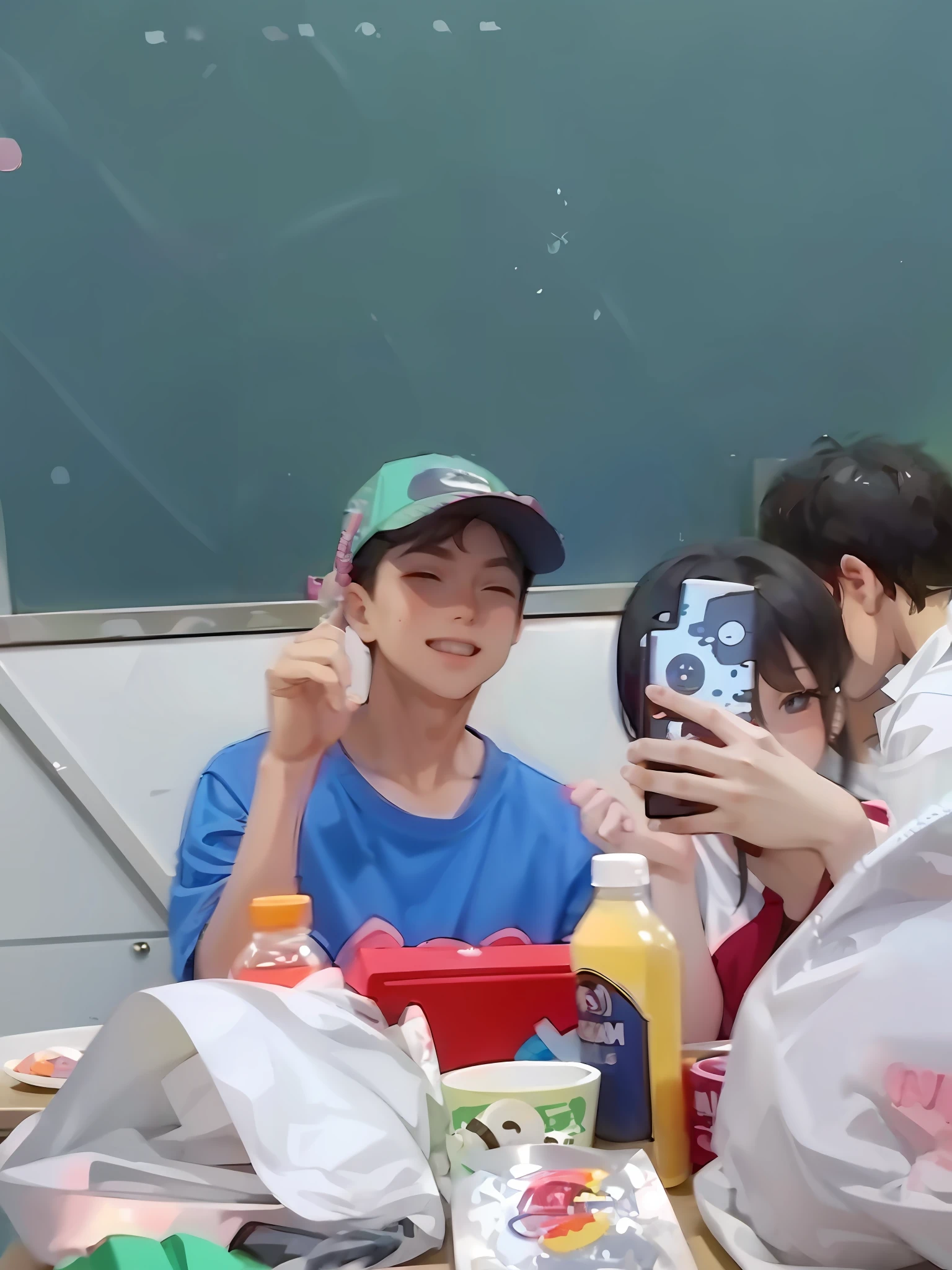 The face of a normal boy