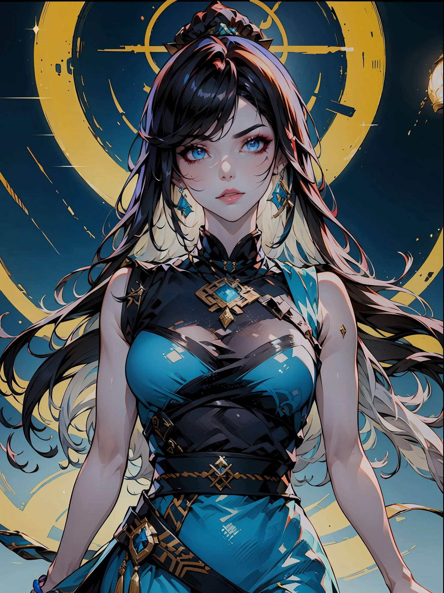 a close up of a woman in a silver and blue dress, chengwei pan on artstation, by Yang J, detailed fantasy art, stunning character art, fanart best artstation, epic exquisite character art, beautiful armor, extremely detailed artgerm, detailed digital anime art, artgerm on artstation pixiv, armor girl 1 japanese, WARFRAME, prime,rhino prime,volt prime,saryn prime dynamic pose, intricate pattern, heavy metal, energy lines, faceless, glowing eyes, long silver hair, wind blown hair, elegant, intense, blood red and black uniform, bloody wings, solo, desert, sunny, bright, claws, dramatic lighting, (masterpiece:1.2), best quality, high resolution, beautiful detailed, extremely detailed, perfect lighting, zhongfenghua, from below