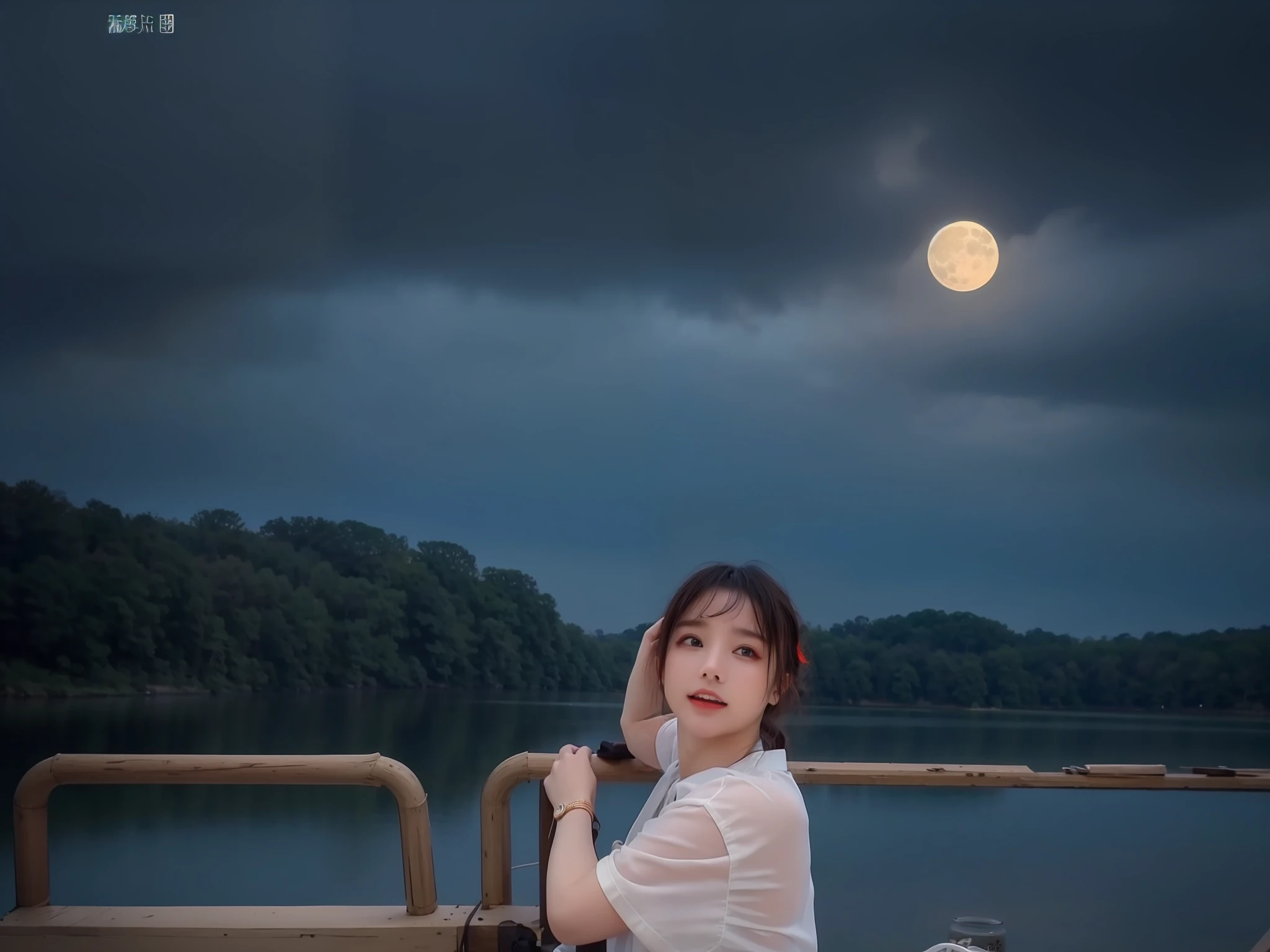 (8k, RAW photo:1.2), best quality, ultra high res,dramatic angle,(fluttered detailed color splashs), (illustration),(((1 girl))),(long hair),(rain:0.9), (头饰:1.4),少女身边有一座古宫,汉服,(重点),彩色水墨画,(泼彩),泼彩,(((colorful))),(素描:0.8) , Masterpiece, best quality, beautiful painted, highly detailed,(denoising:0.6),[splash ink],((ink refraction)), (beautiful detailed sky),moon,highly,detaild,(masterpiece, best quality, extremely detailed） CG unity 8k壁纸，杰作，最好的质量，超详细），（石蒜），