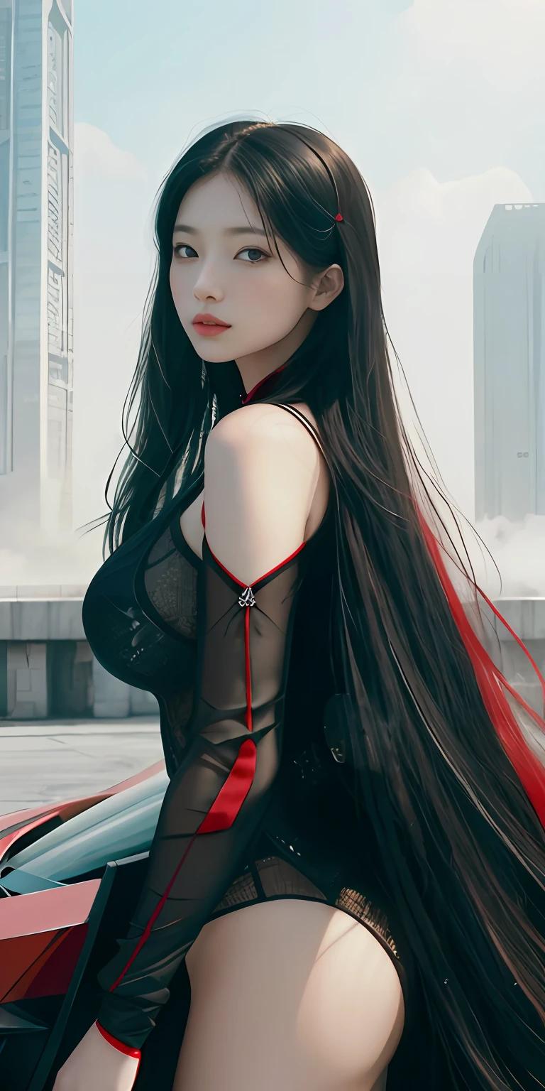 (1girl:1.3), 独奏, (((very vey very detailed face))),((very detailed eyes and faces))),beatiful detailed eyes,Body parts__,offcial art,Unified 8k wallpaper,ultra-detailliert,Beautiful and beautiful,big breasts beautiful,tmasterpiece,best qualtiy,primitive,tmasterpiece,Beautiful long hair,ultra fine photos,best qualtiy,超高分辨率,photorealistic realism,rays of sunshine,full-body portraits,stunningly beautiful,,dynamicposes,delicated face,vibrant eyes,(from the front side), she is in a spider-man suit,Red and black color scheme,arachne,详细的脸,detailed complex busy background,untidy,opulent,milkyW,highly detailedskin,Realistic details of skin,Visible pores,Clear focus,volume fog,8k uhd,digital SLR camera,high qulity,filmgrain,White skin of the,photo-realism,lomography,A huge metropolis of the dystopia of the future, semi transparent