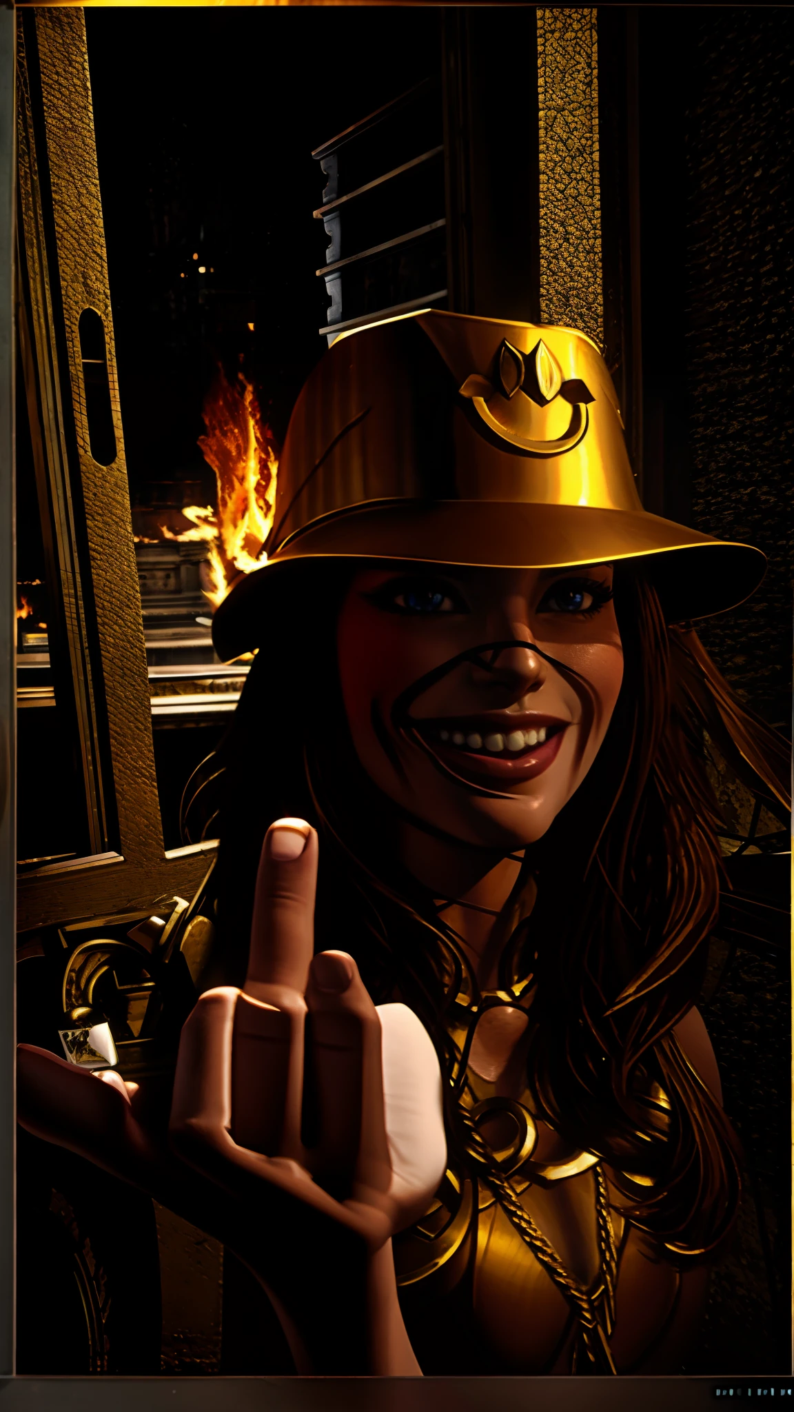 masterpiece, best quality, masterpiece, detailed face, detailed eyes, full body, 1girl, SagittariusArmor, female armor, long golden wings, walking on the ancient greek battlefields, nsfw, sexy, (8k, RAW photo, best quality, masterpiece:1.2), solo focus, mgq_valkyrie, wings, sky,with the face of the photo that I will send to you fire around the scenery