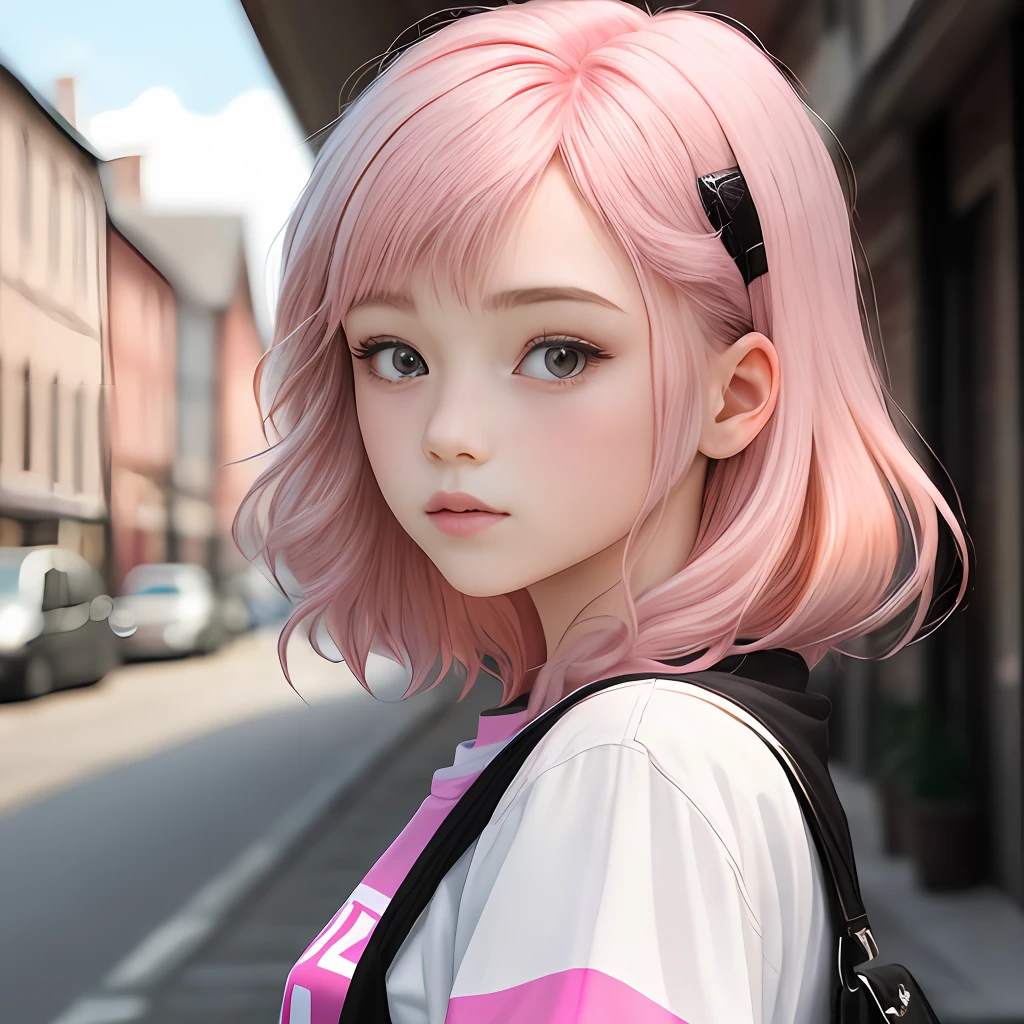 Pink-haired ager
