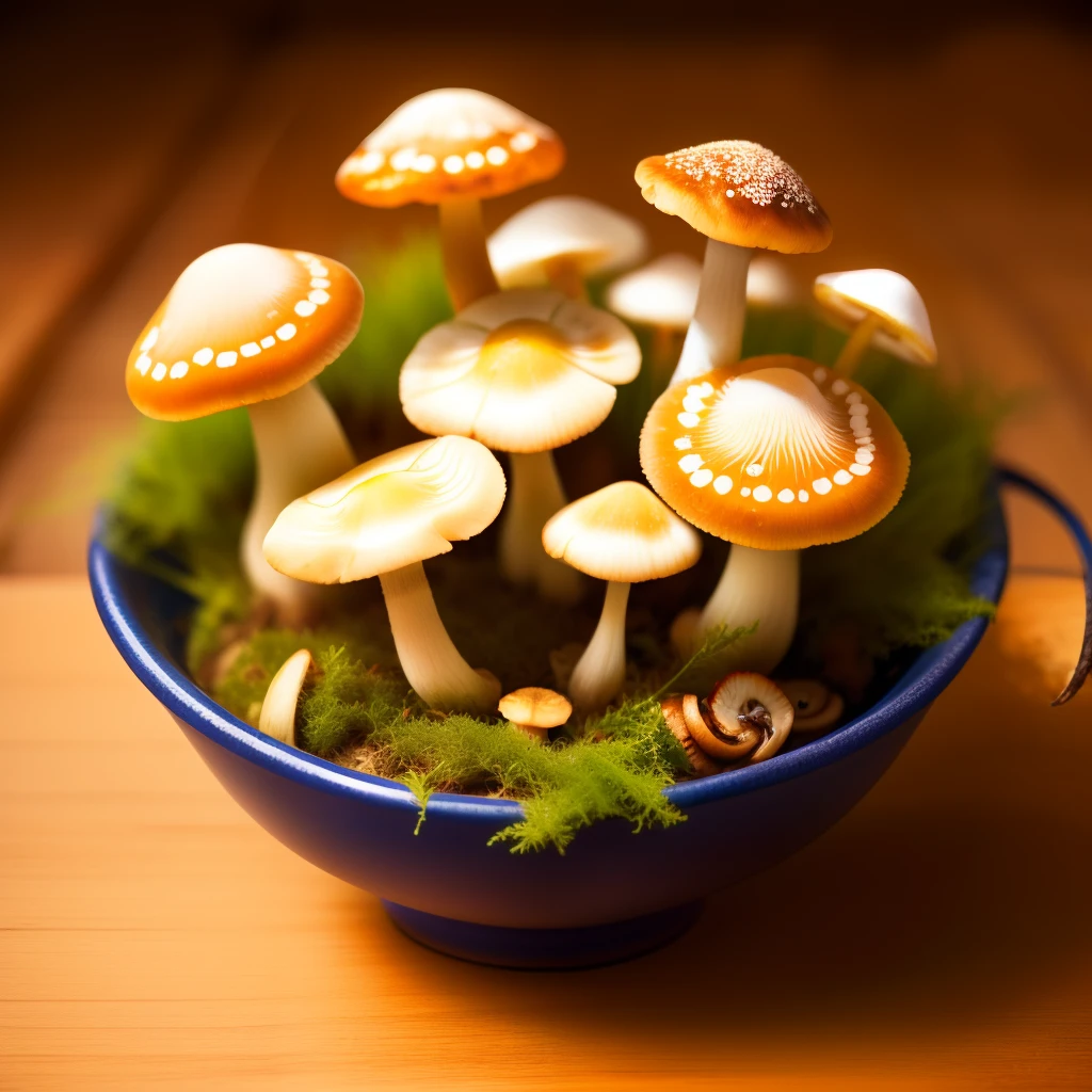 Use mushrooms to spell the word Yunnan