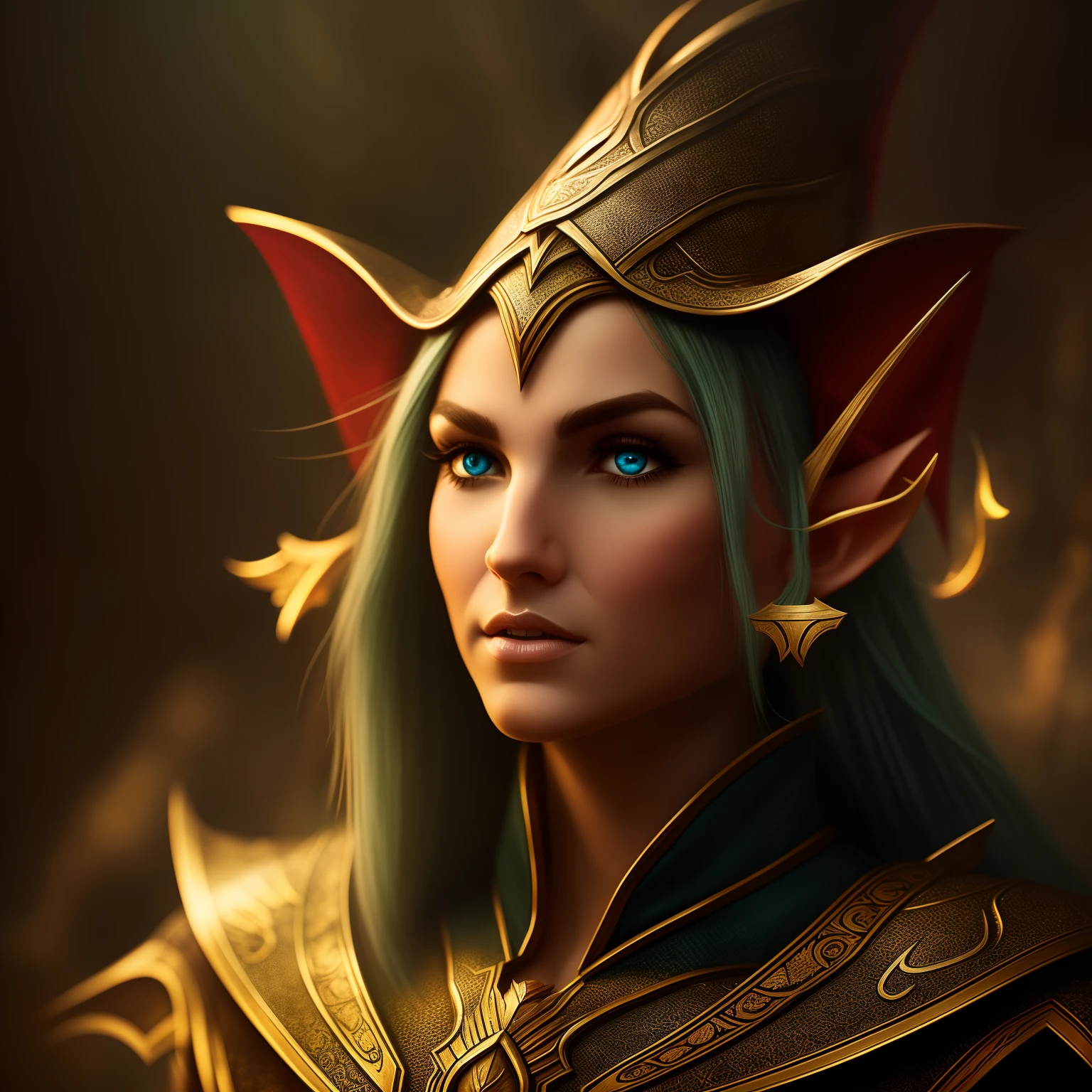 A elf, concept art, 4k