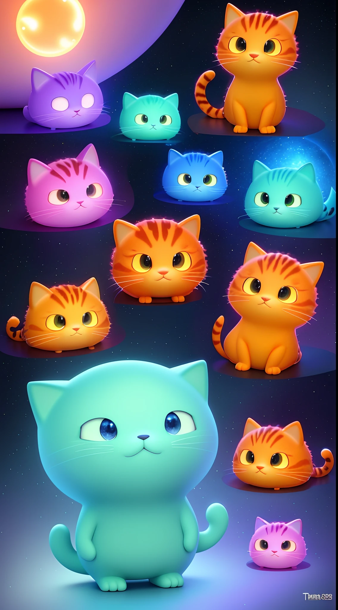 （best qualtiy：1.33），（tmasterpiece：1.42），（Realiy：1.24），（the detail：1.15），Cute orange cat，largeeyes，pixar-style，Beautiful 3ds Max rendering，Volumetriclighting，globalillumination，Ray traching，Detailed surrealism，comic strip