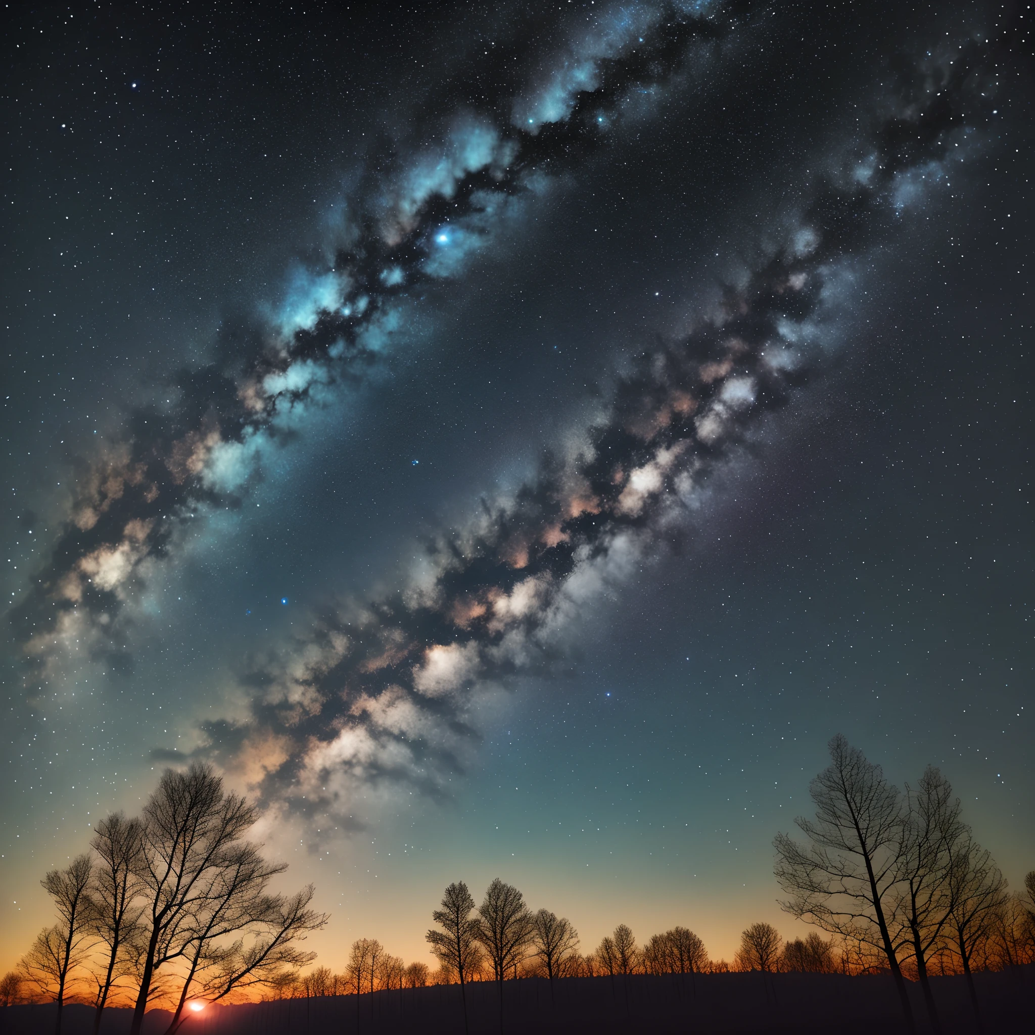 A dreamy starry sky