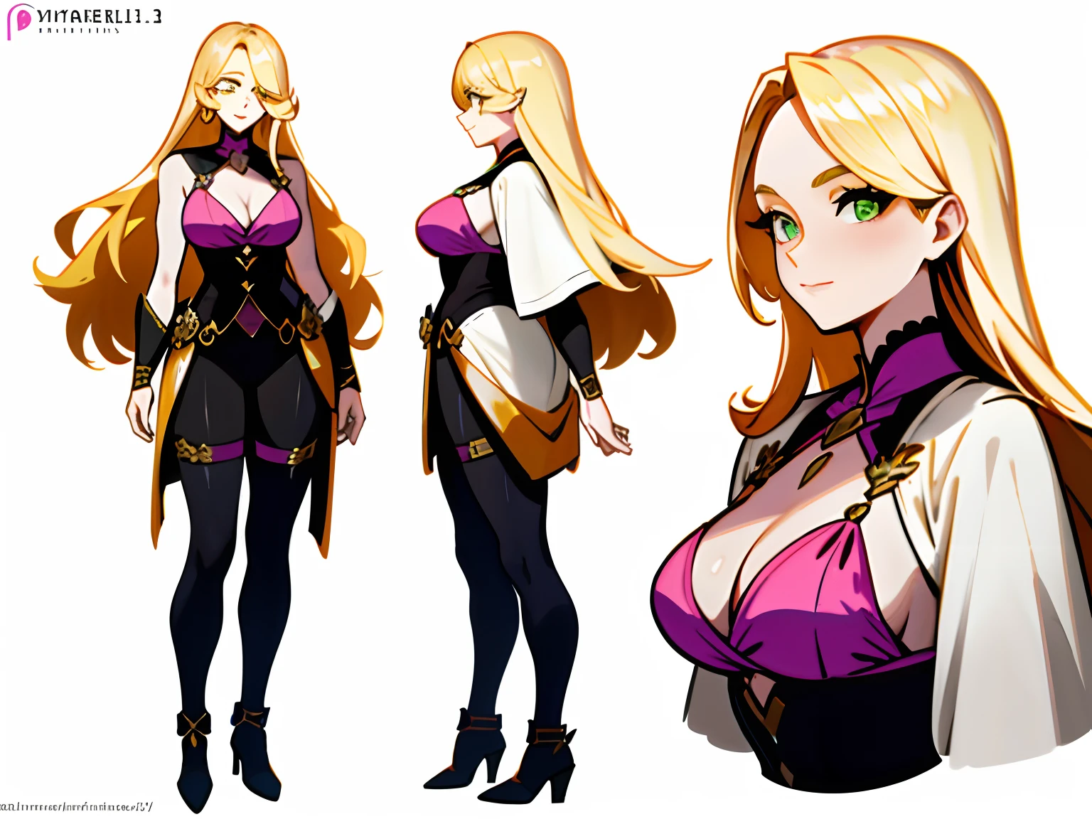 Masterpiece: 1.6, best quality: 1.4, live image: 1.2, intricate details: 1.2, charturnerv2: 1.2, 1lady full body character change,
Appearance: milf: 1.25, thin: 1.3, light green eyes, large breasts, detailed eyes, quality eyes,
Clothing: pink bikini
Accessories:
Hair: blond hair, long hair, straight hair,
Makeup: natural, shiny skin,
(single background, white background: 1.3), multiple views, multiple views of the same character in the same outfit: 1.3.