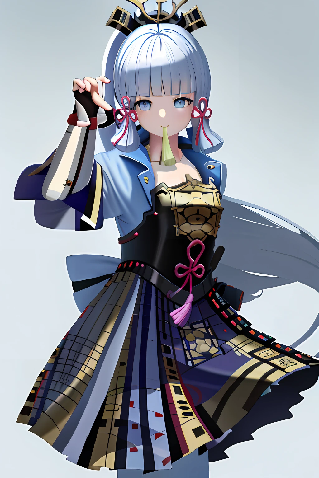 masterpiece, highres, best quality, 1girl solo, kamisato_ayaka, smile, kimono