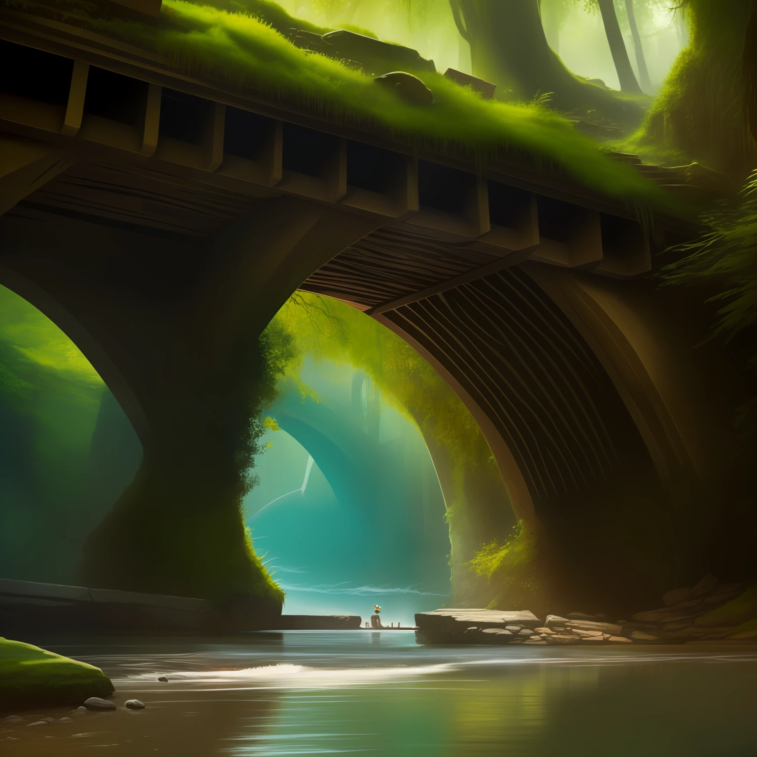 Troll under a bridge, concept art, 4k