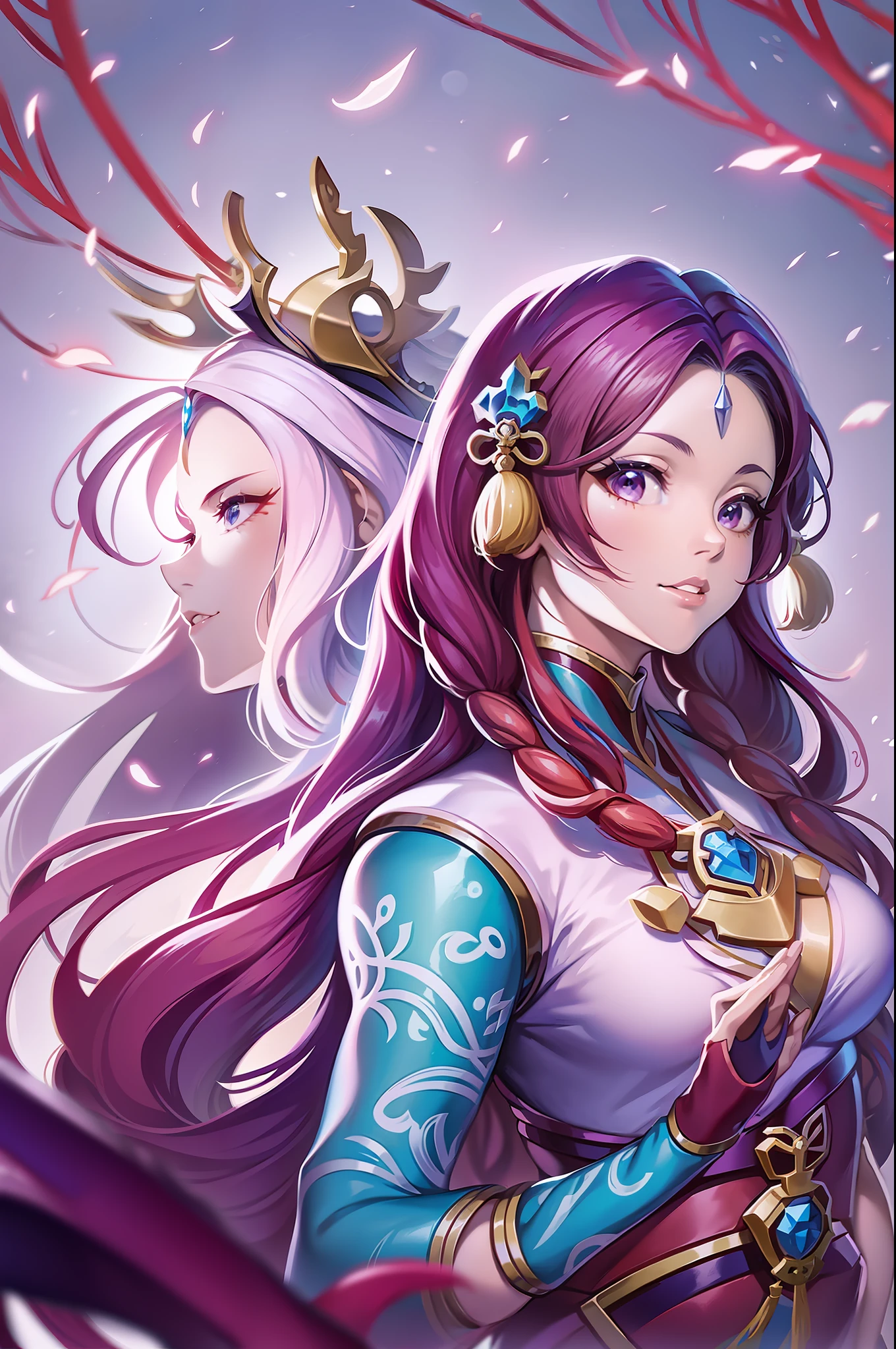 Anime characters wear red traditional Chinese clothing,Holding a sword, xianxia hero, inspired by Park Hua, Chiba Yuda, bian lian, Wang Chen, onmyoji, Middle Metaverse, heise jinyao, inspired by Ju Lian, queen of the sea mu yanling