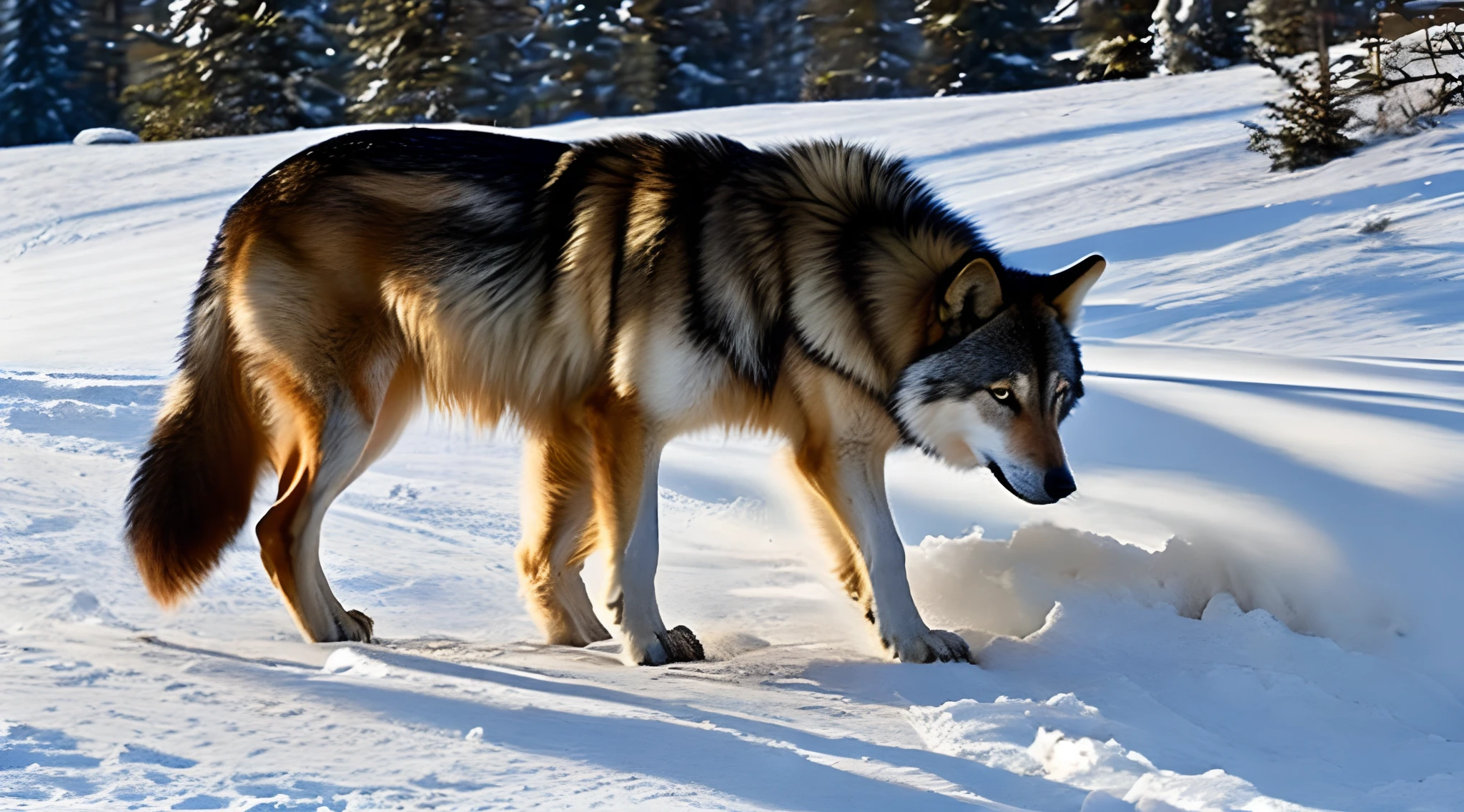 She-wolf feeding,On your stomach