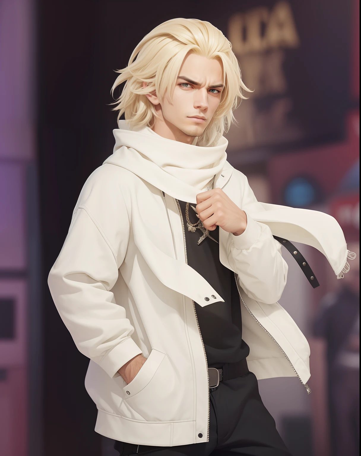 Mikey, one of the most iconic characters in the anime "Tokyo Revengers", is brought to life realistically in a high-quality 8K live-action. With its imposing and charming presence, Mikey is portrayed in stunning detail. Seu cabelo curto e espetado, de cor escura, is carefully styled, while his intense eyes convey an intriguing mix of leadership and determination.
Mikey's fair skin and defined features are accurately represented, with every detail captured in high definition. His charismatic smile and serious countenance are portrayed with authenticity, conveying the character's captivating and enigmatic personality.
Mikey is depicted wearing urban style clothes and delinquent, como jaquetas de couro e camisetas descoladas, that reflect his position as a gang leader. The details and textures of these clothes are meticulously rendered, making them almost tangible in the eye of the viewer.
With expertly adjusted lighting, every detail of the environment around Mikey is captured in 8K quality, from the subtle shadows to the bright reflections. This creates an immersive visual experience, na qual os espectadores podem sentir a atmosfera e a energia do universo de "Tokyo Revengers".
No geral, Mikey's realistic portrayal in high 8K quality brings to life his striking and captivating personality, allowing viewers to connect with his charismatic and mysterious leadership as if they were facing a real person.