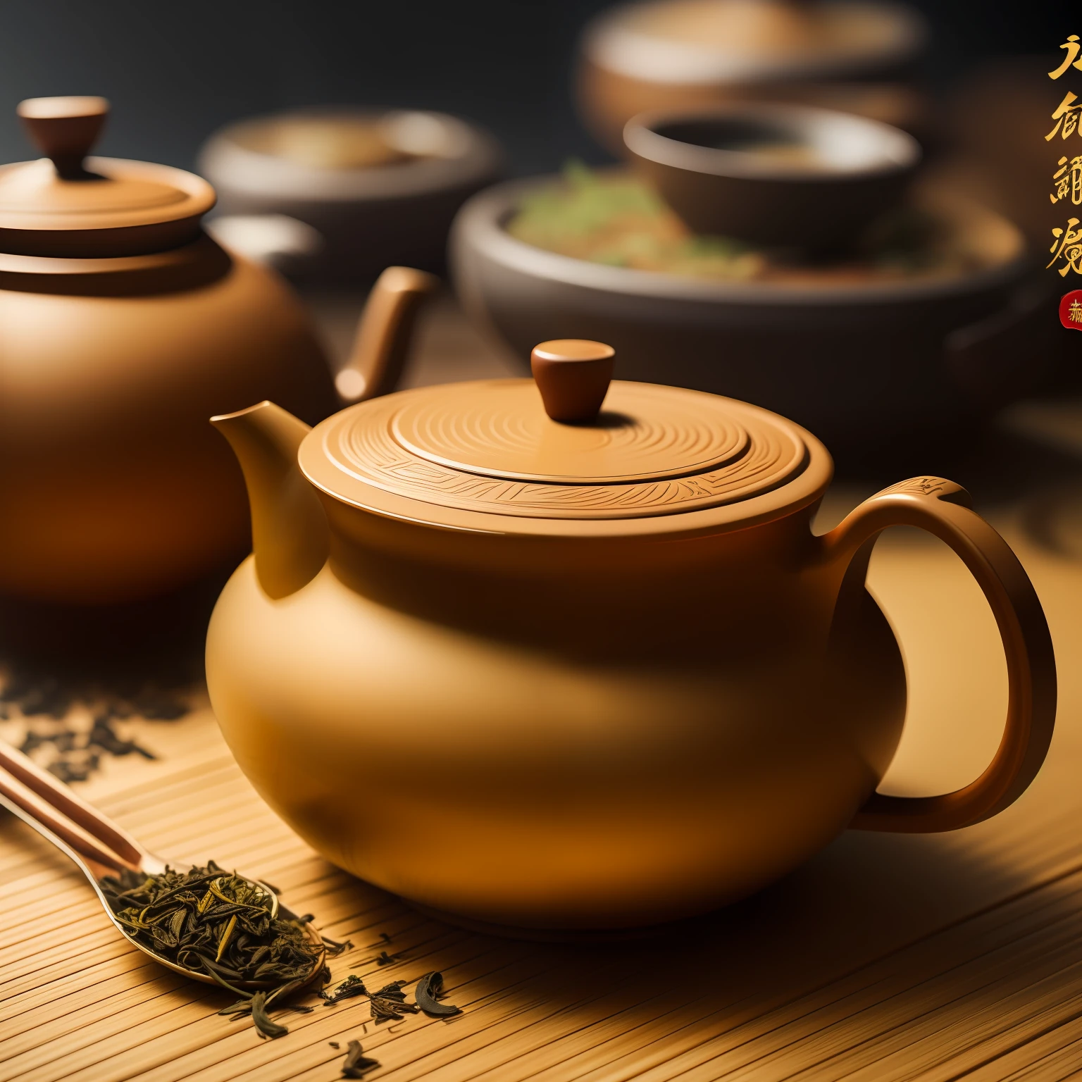 All the tea in China, concept art, 4k