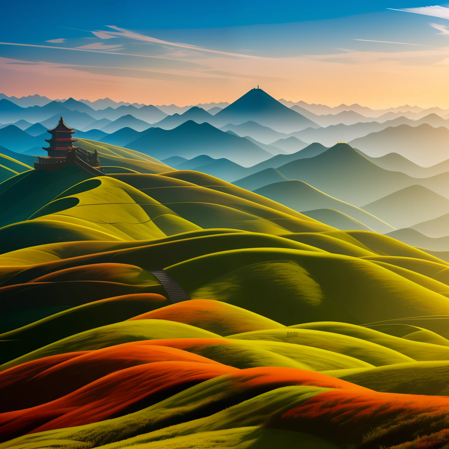 All the tea in China, concept art, 4k