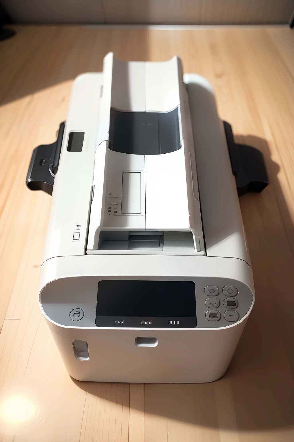 Small volume、Portable、A printer that is placed horizontally in the shape of a strip