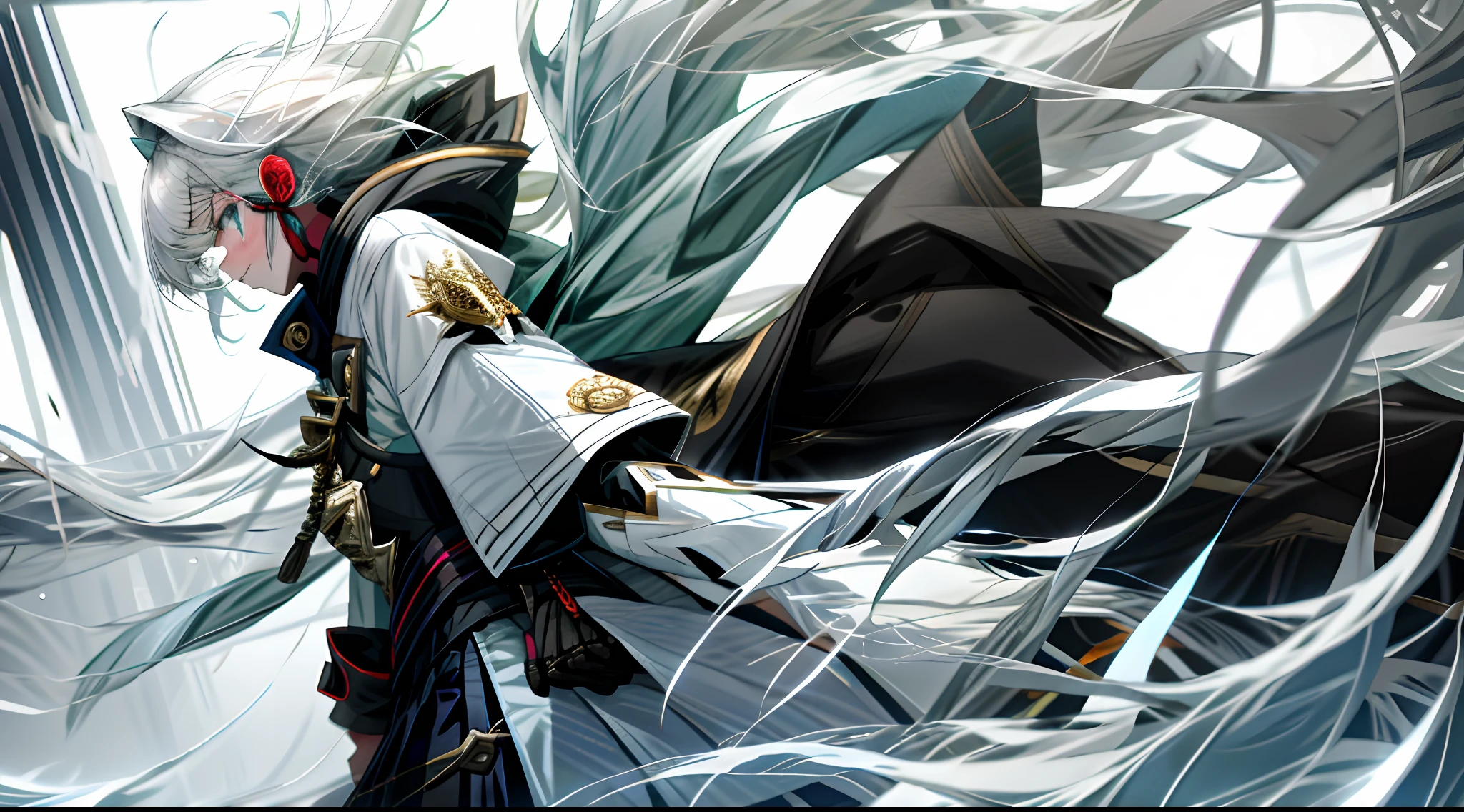 White-haired girl