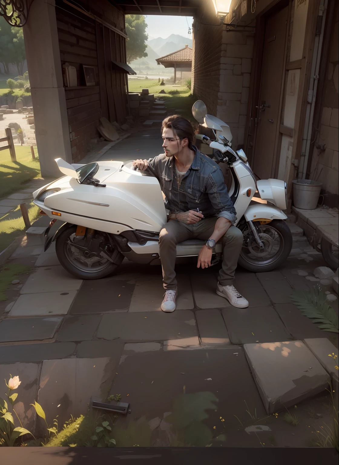 beautiful wall & BG, man