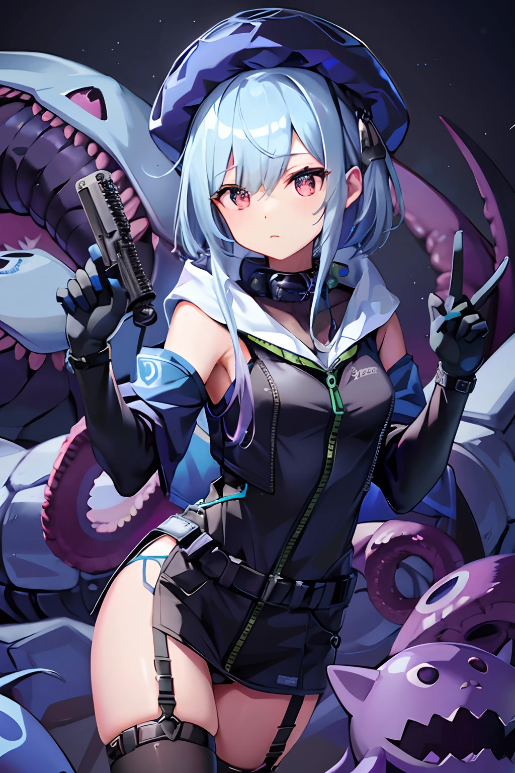 Firearms、quadratic element、Machinary、Steam technology、beuaty girl、Cthulhu、ants、serpent、bloods、catss、doggy、blue colors、tentaculata、abyssal --auto