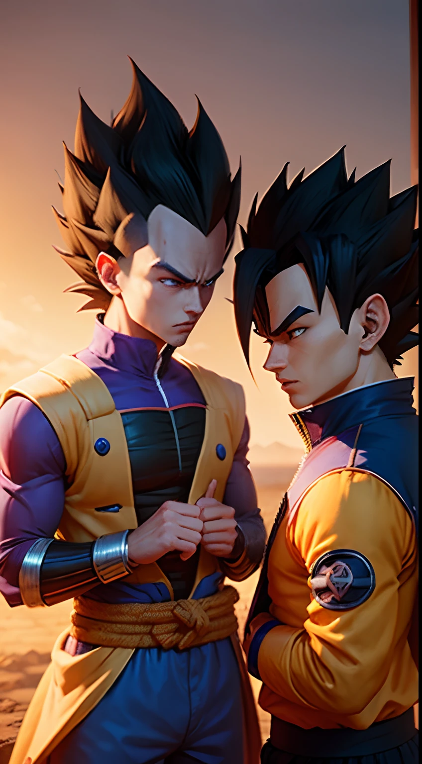 Gouk and Vegeta vs Naruto and sasuke --auto