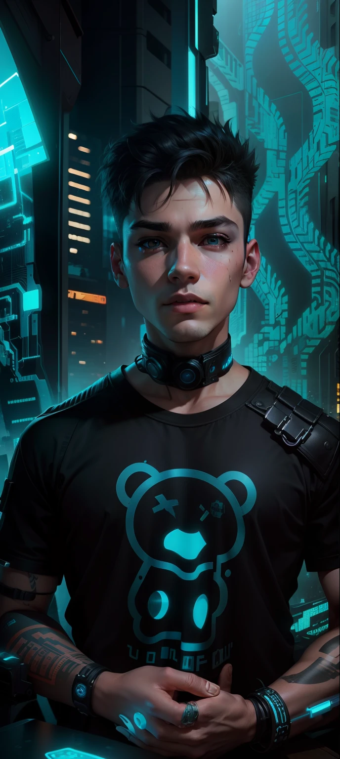 Change background cyberpunk cute boy , realistic face , High quality realistic ,8k ultra realistic,,
