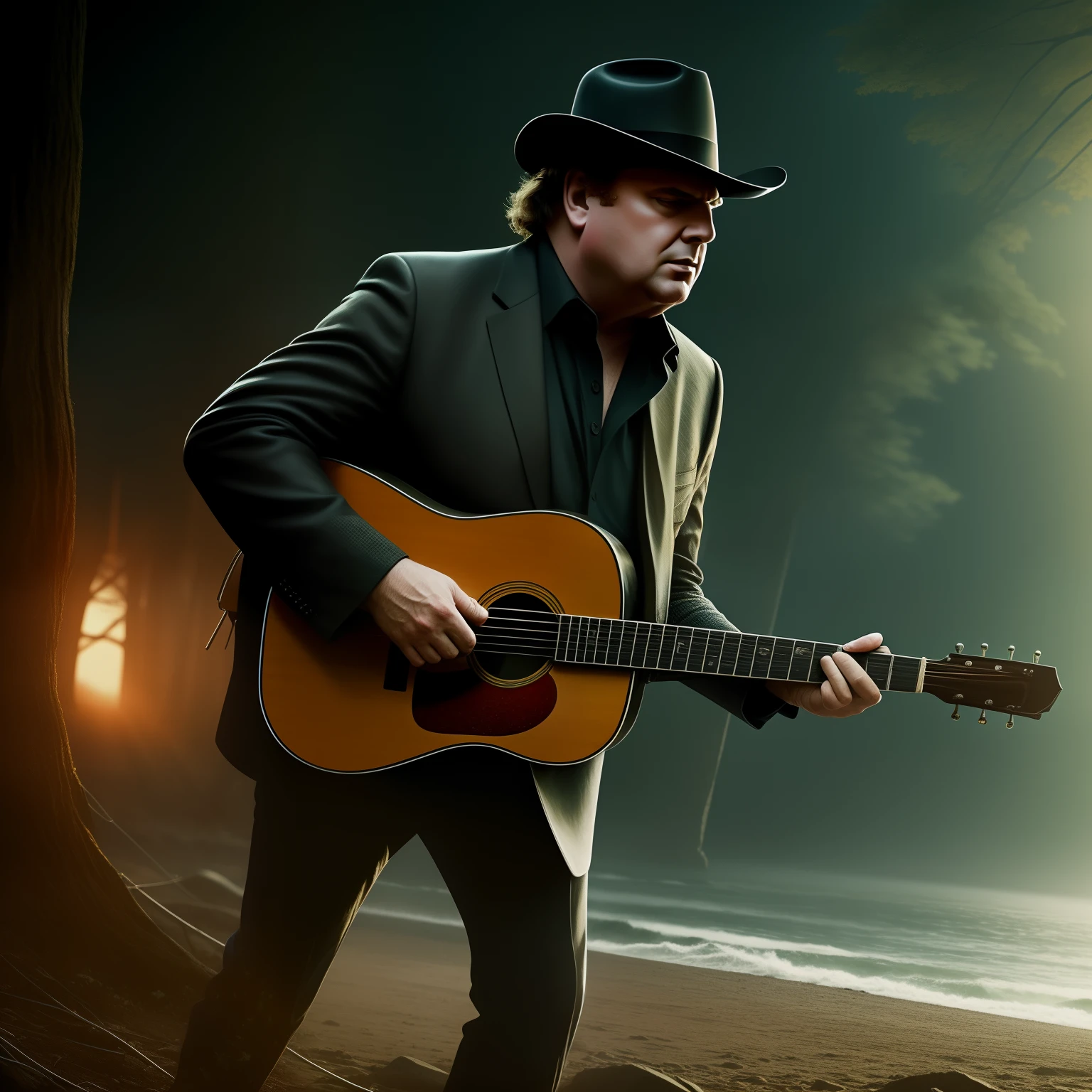 Van Morrison, concept art, 4k