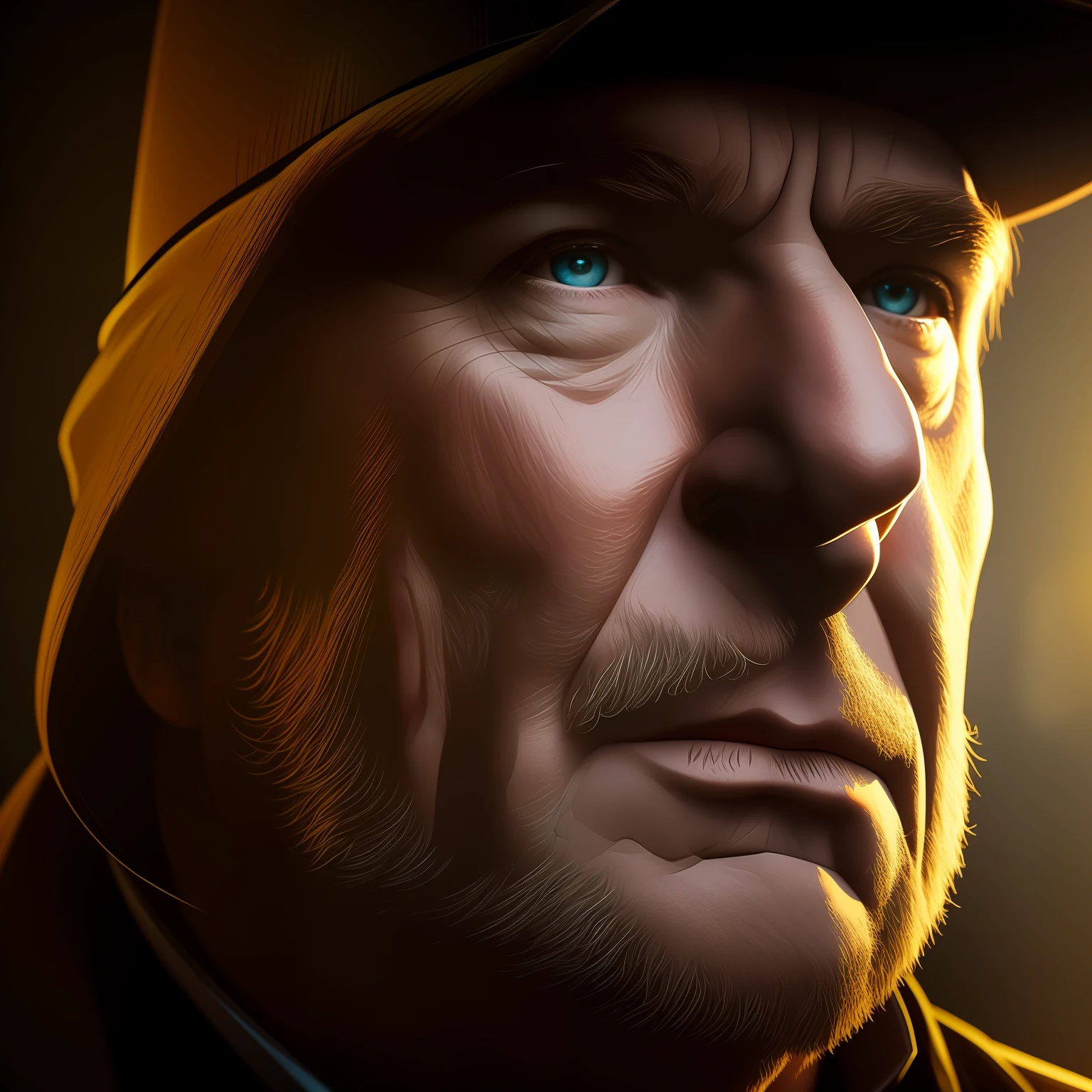 Van Morrison thinking, concept art, 4 k
