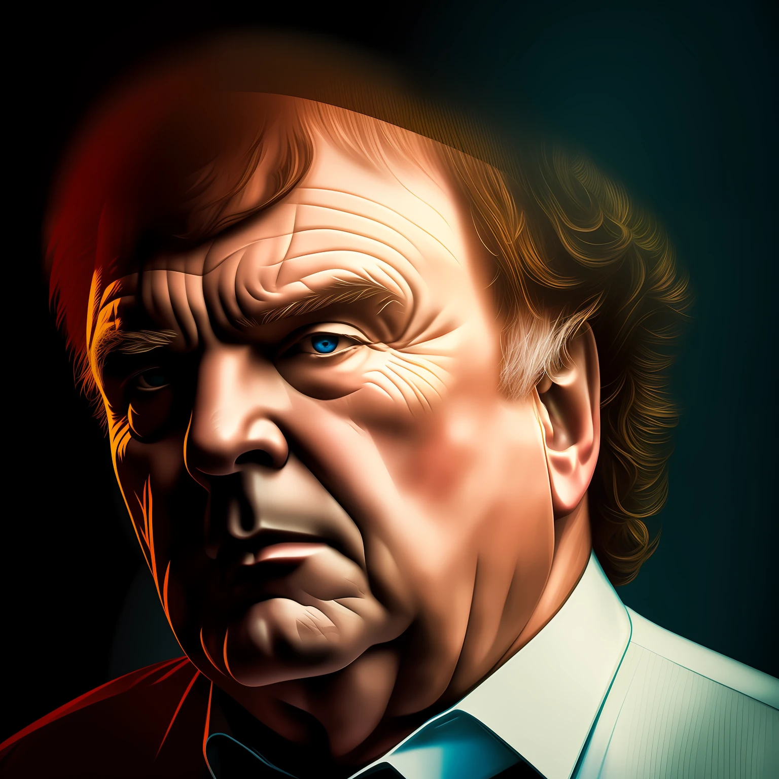 Van Morrison thinking, concept art, 4 k