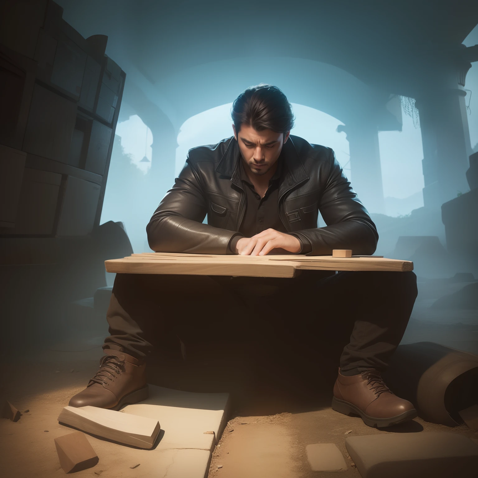 Man thinking, concept art, 4k