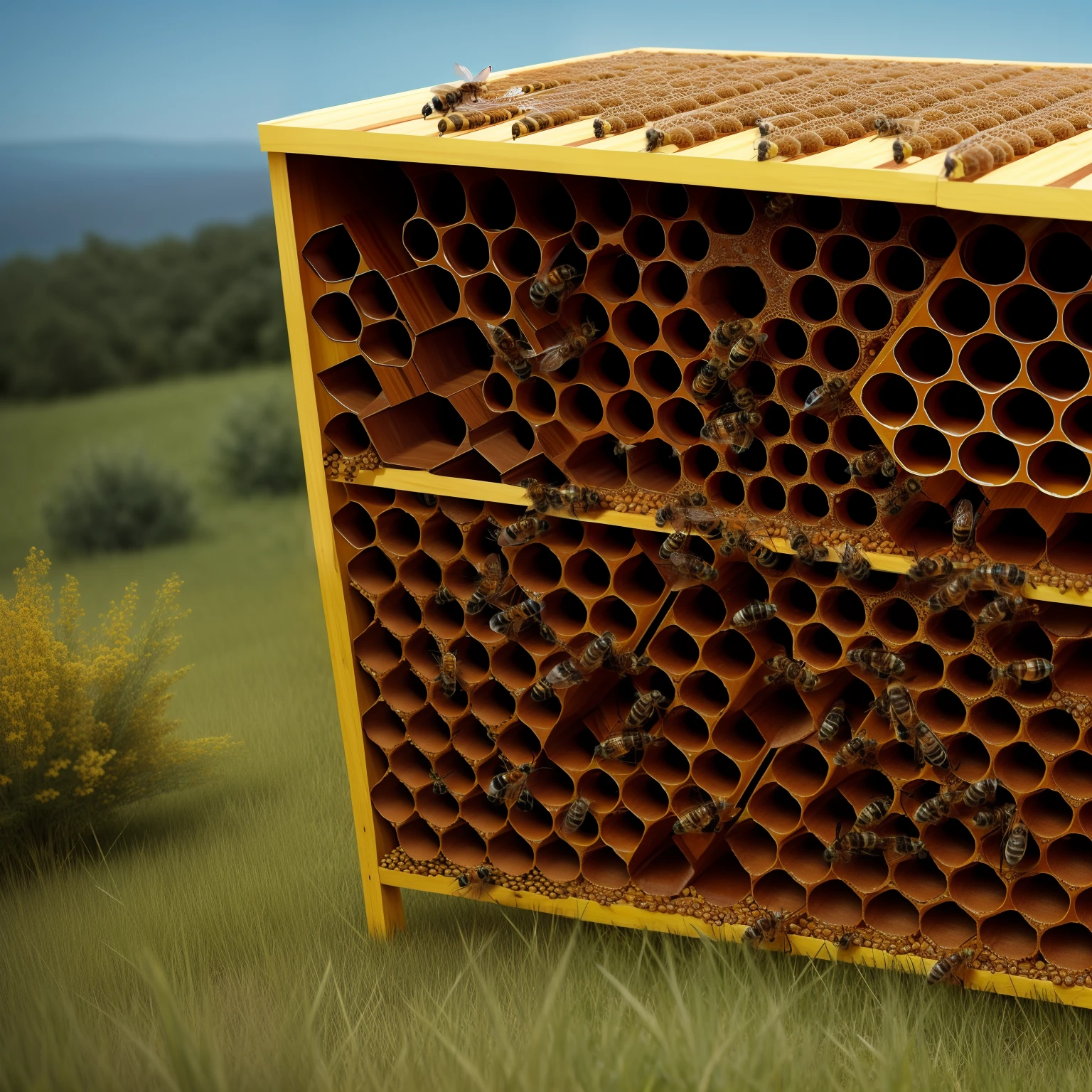 Bee hive, concept art, 4k