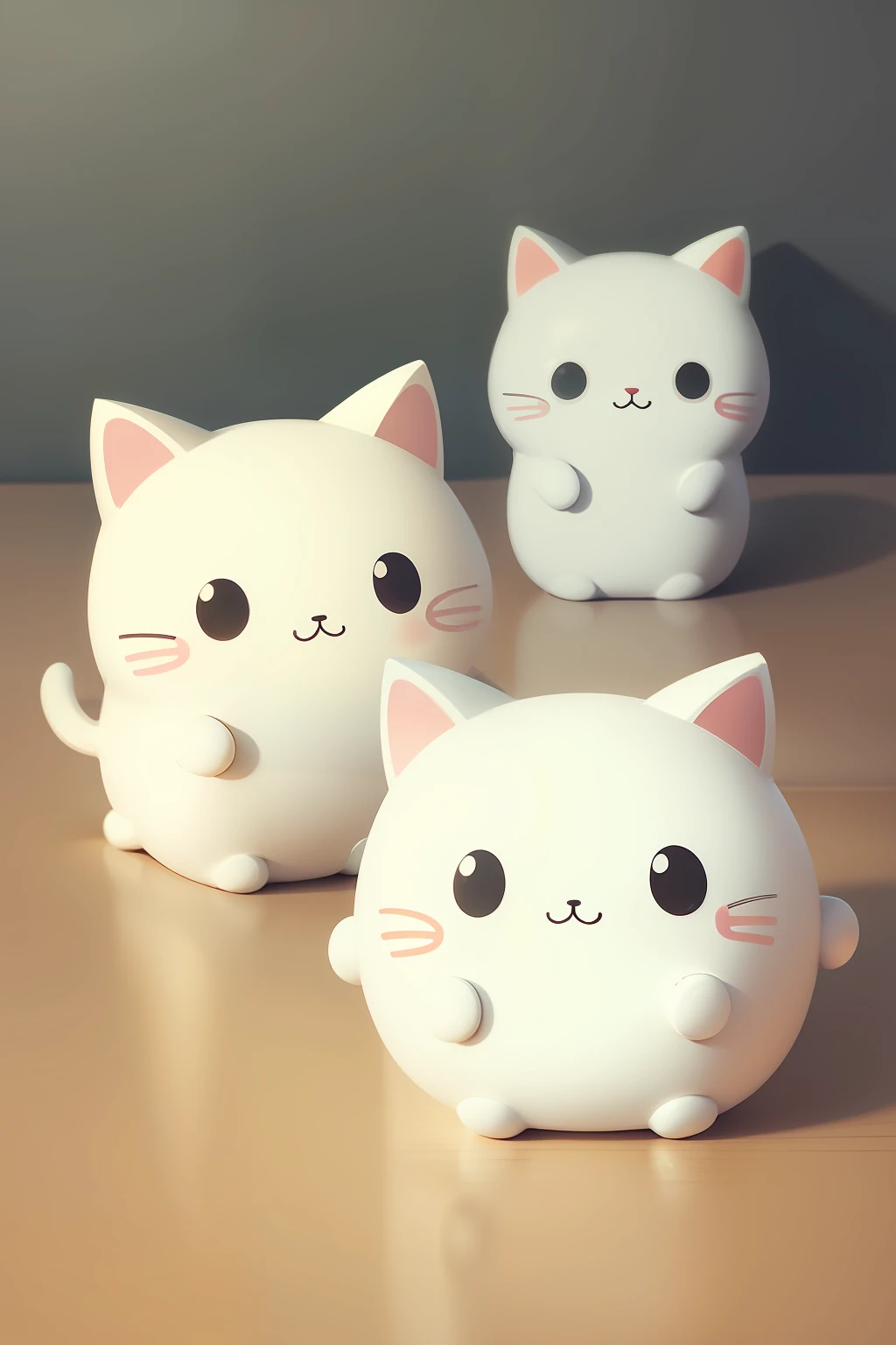 catss。simple。line-drawing。cute little。Sanrio style。