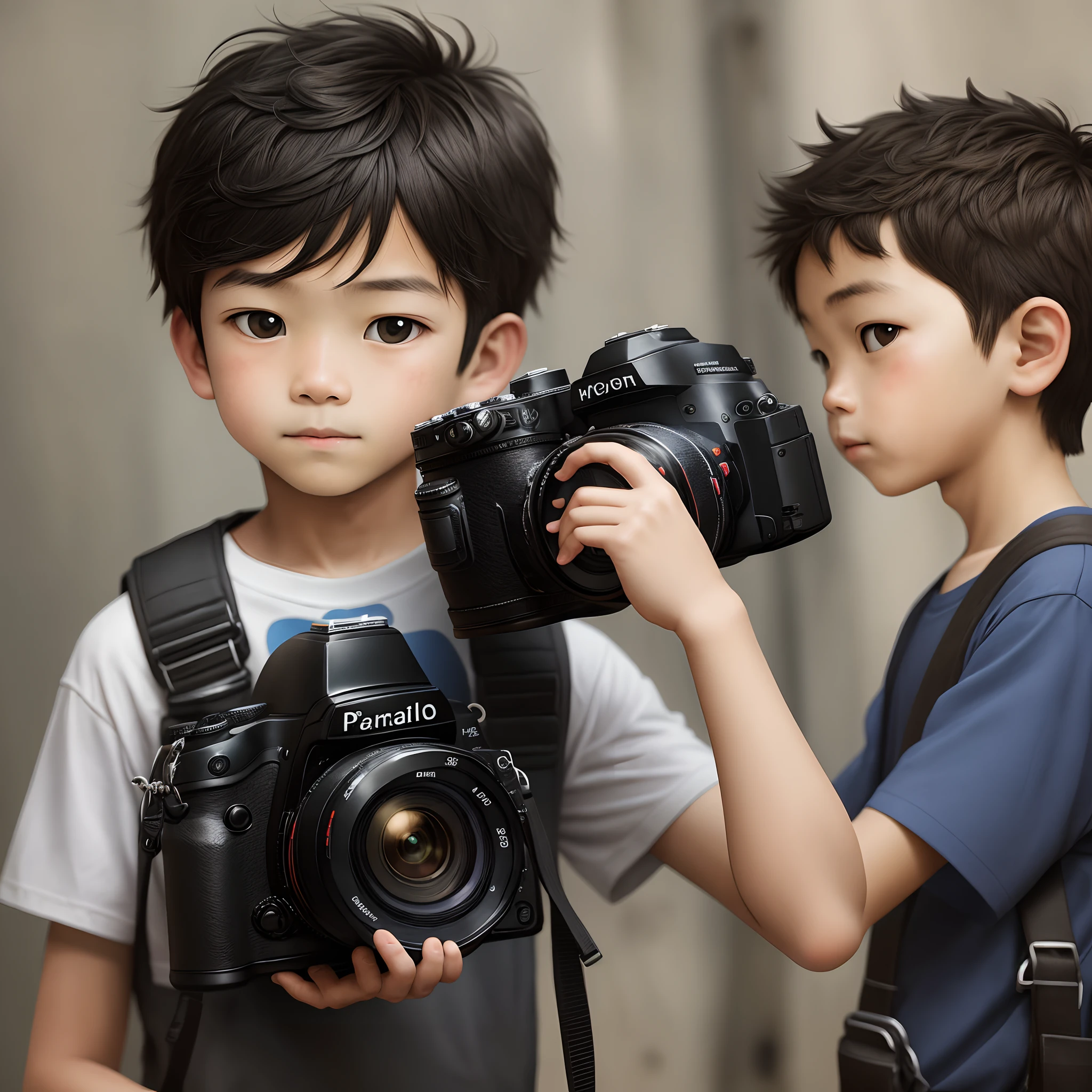 Boy with camera