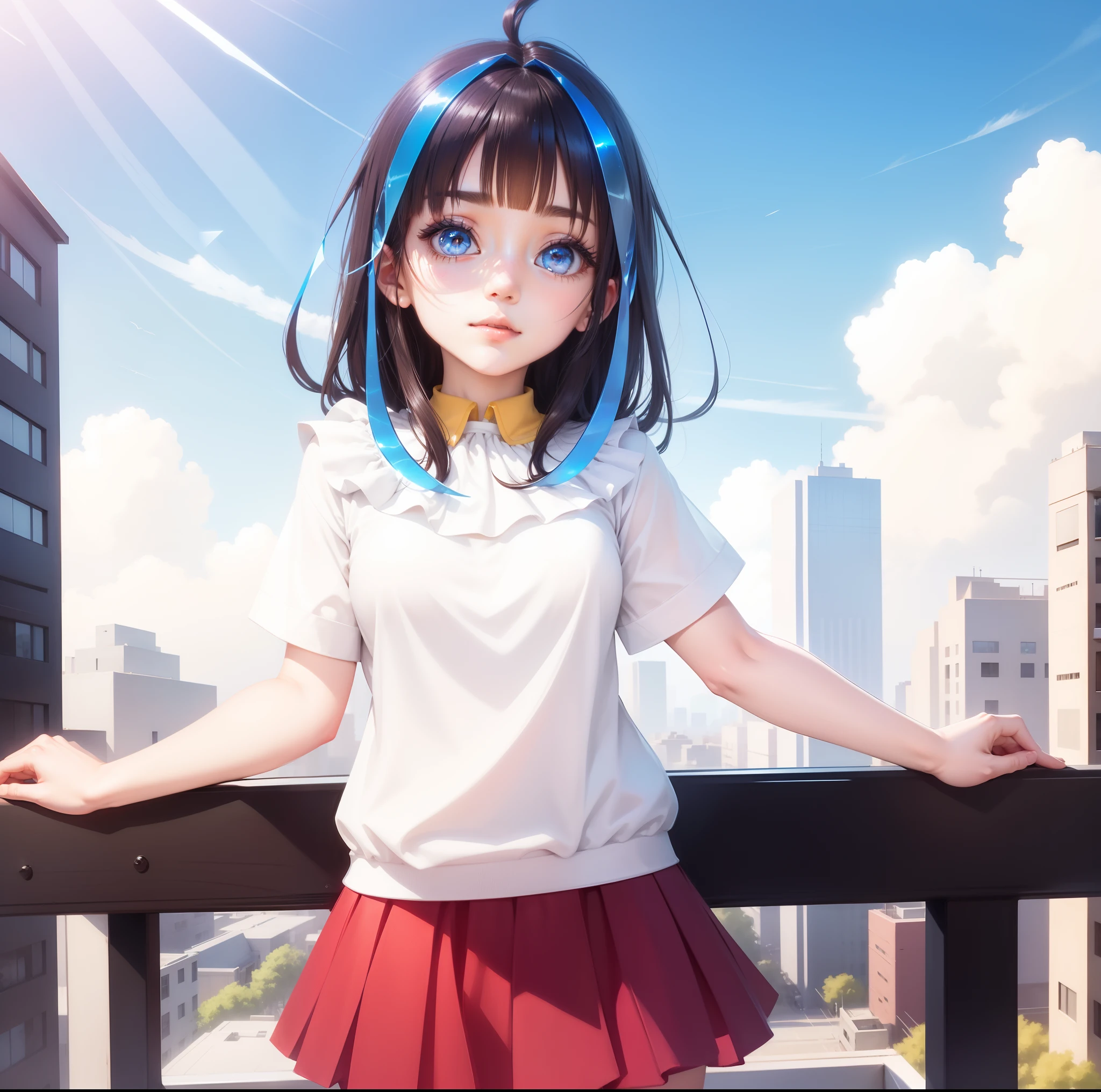 Beautiful shining eyes, like crystal clear glass