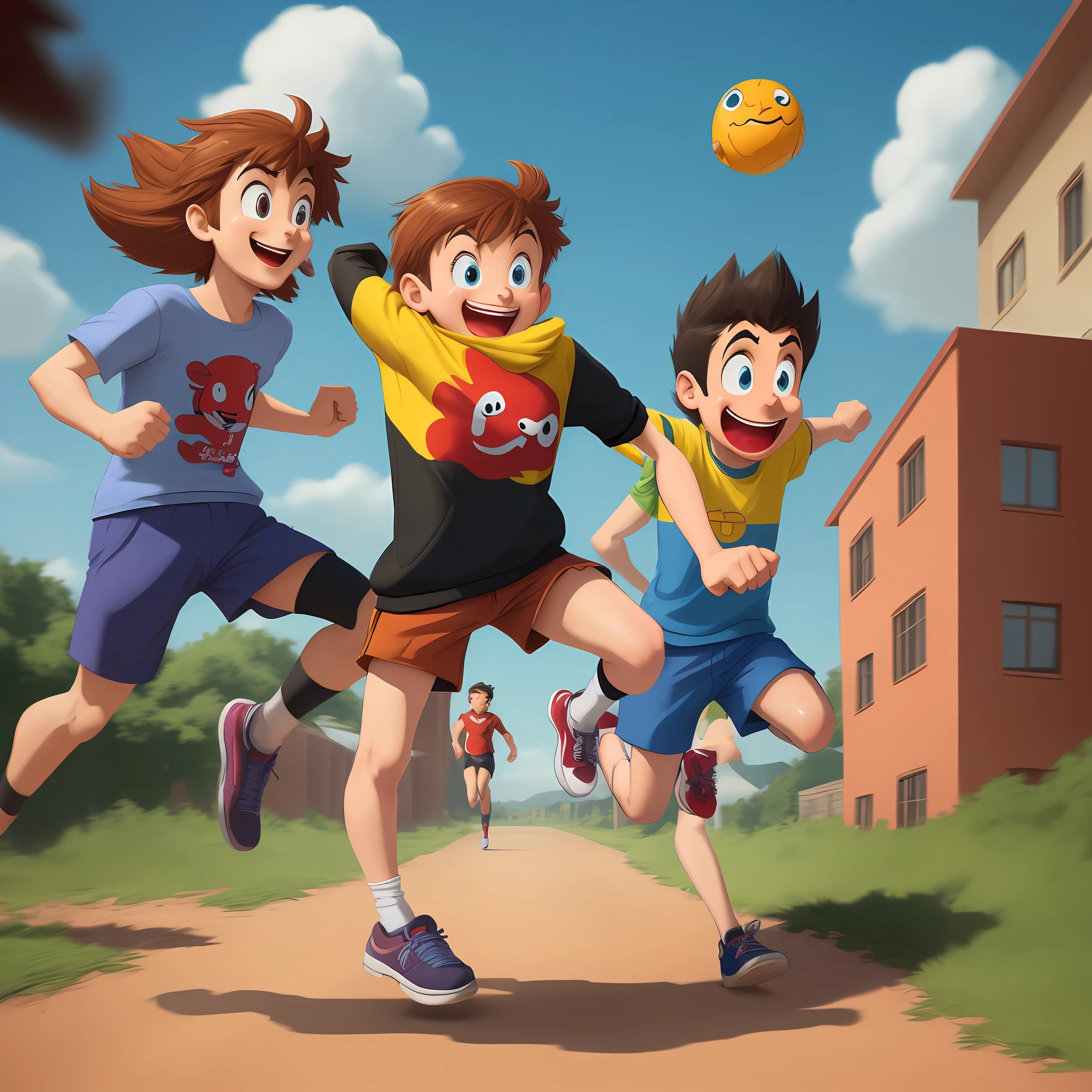 cartoon is running