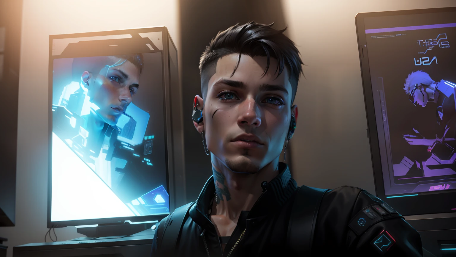 Cyberpunk boy, 8k, ultra realistic