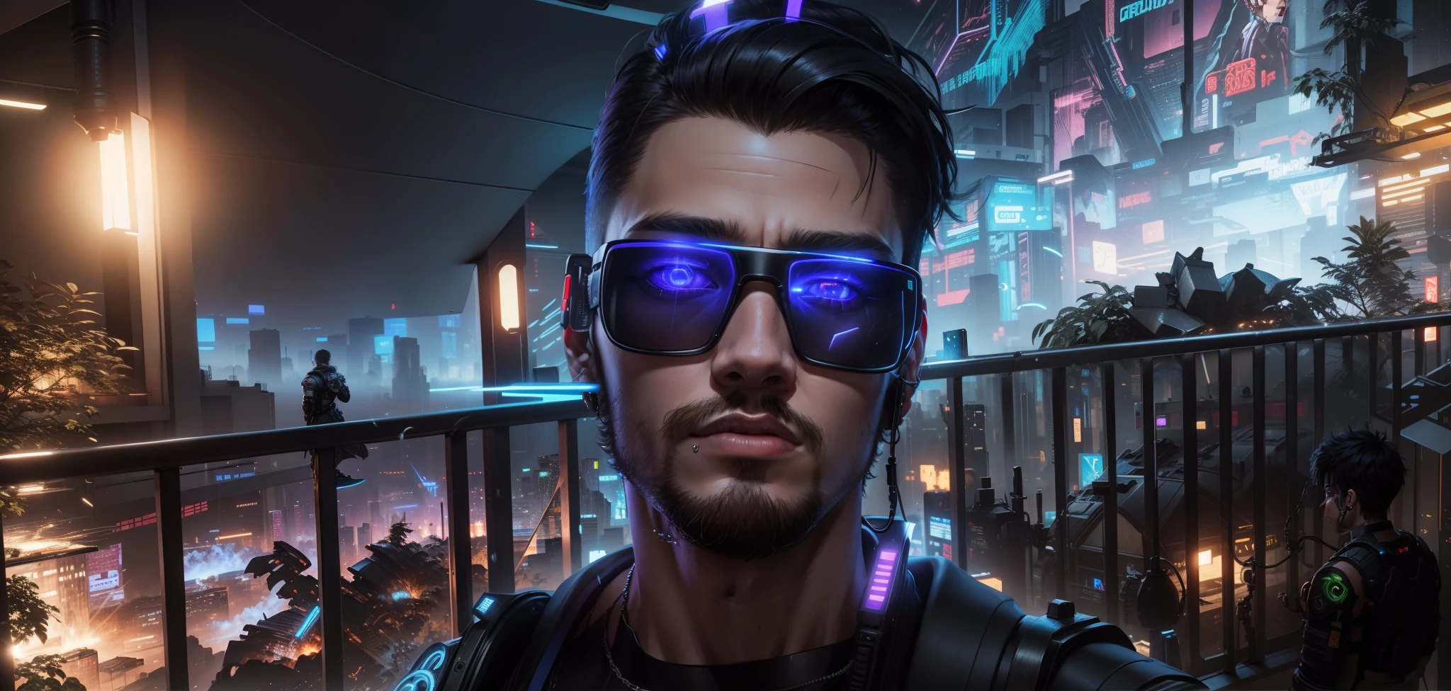 Cyberpunk boy, 8k, ultra realistic