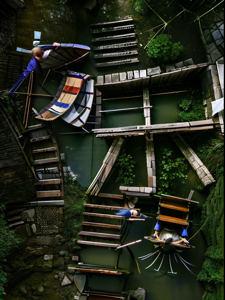 Rustic，Small rivers，terraced，vale