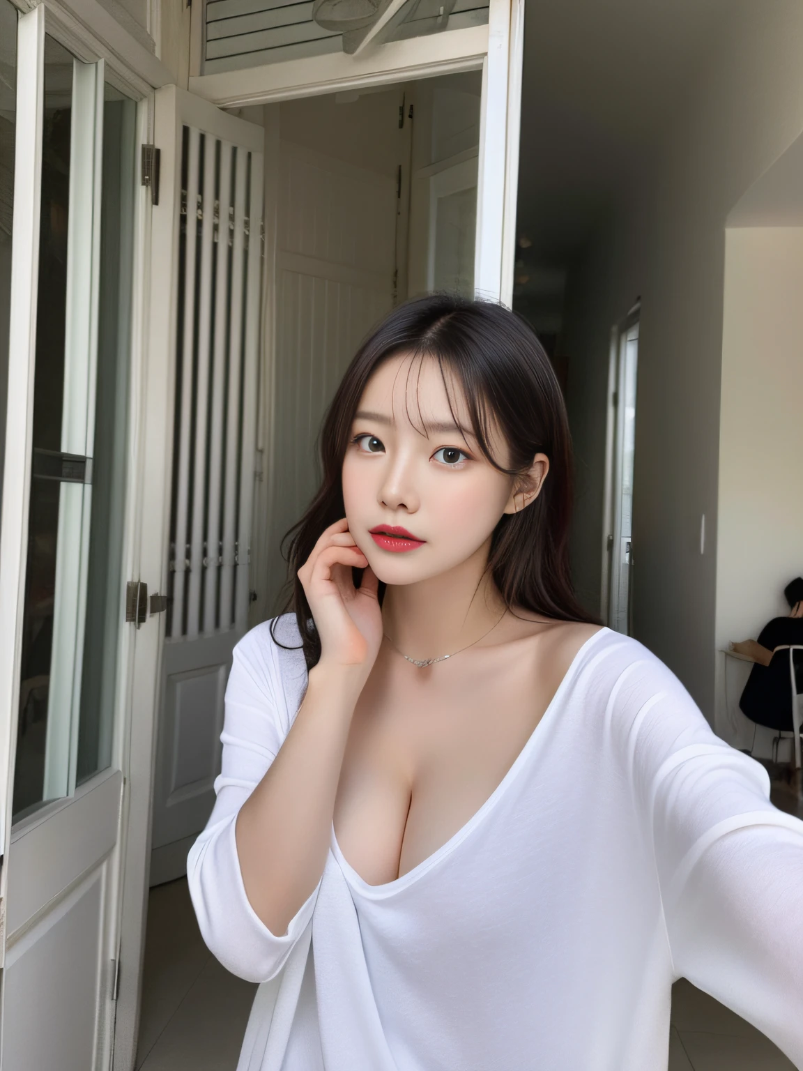 The face does not change,Nudity in clothes
