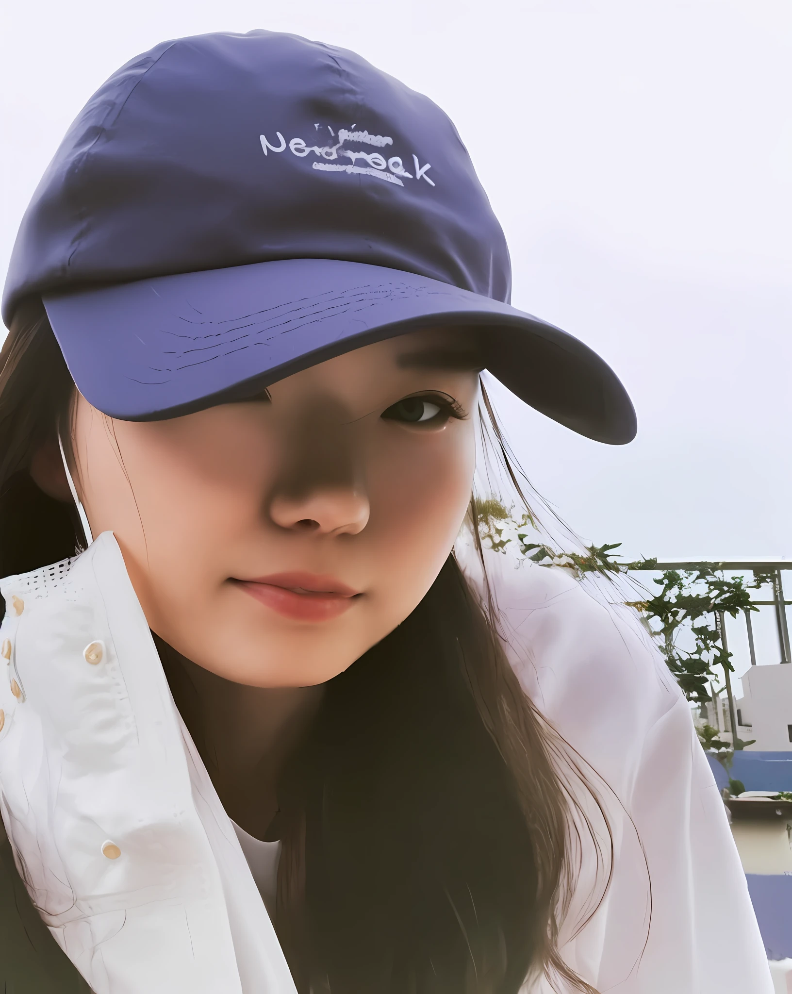 Top Quality, White Skin, Real Human Skin, (Detailed), Oval Face, Pore, Ultra High Definition, (8k, RAW Photography, Photorealistic: 1.4), One Girl, Slim, Happiness (Gentle and Goddess-like Eyes): 1.2), (Lip Gloss, Eyelashes, Gloss Face, Best Quality, Ultra High Definition, Wide Lighting, Natural Shading), Shot from the Side, Huge Breasts, Side , white camisole, full body, standing figure, hands behind the back, beautiful constriction, slender, short hair, sagging eyes, double eyelids, Japan person, cityscape,