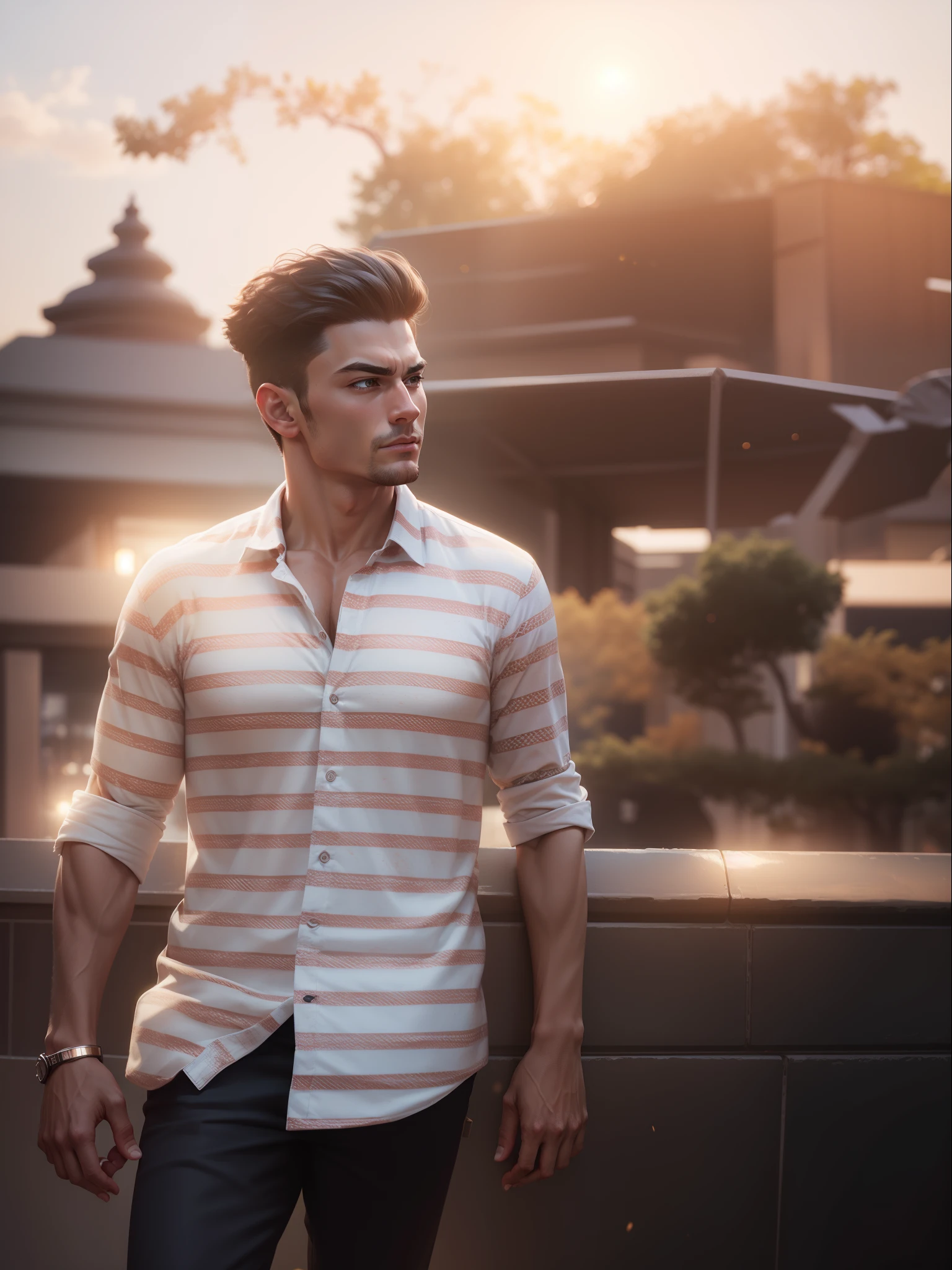 Change background to business background, good muscle, 8k resolution, Ultra realistic face,