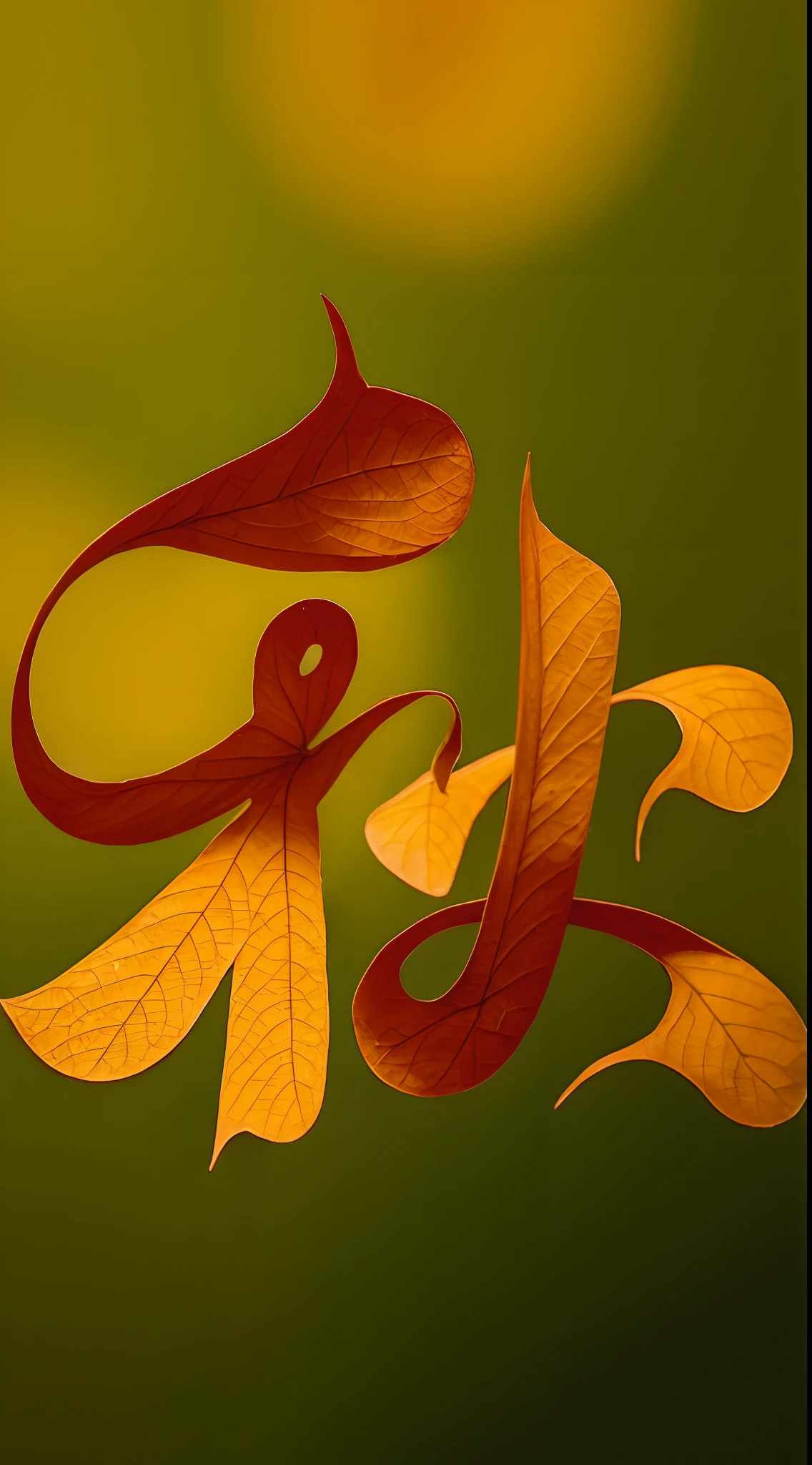autumnal，ricefield，falling leaf，the detail，abundance